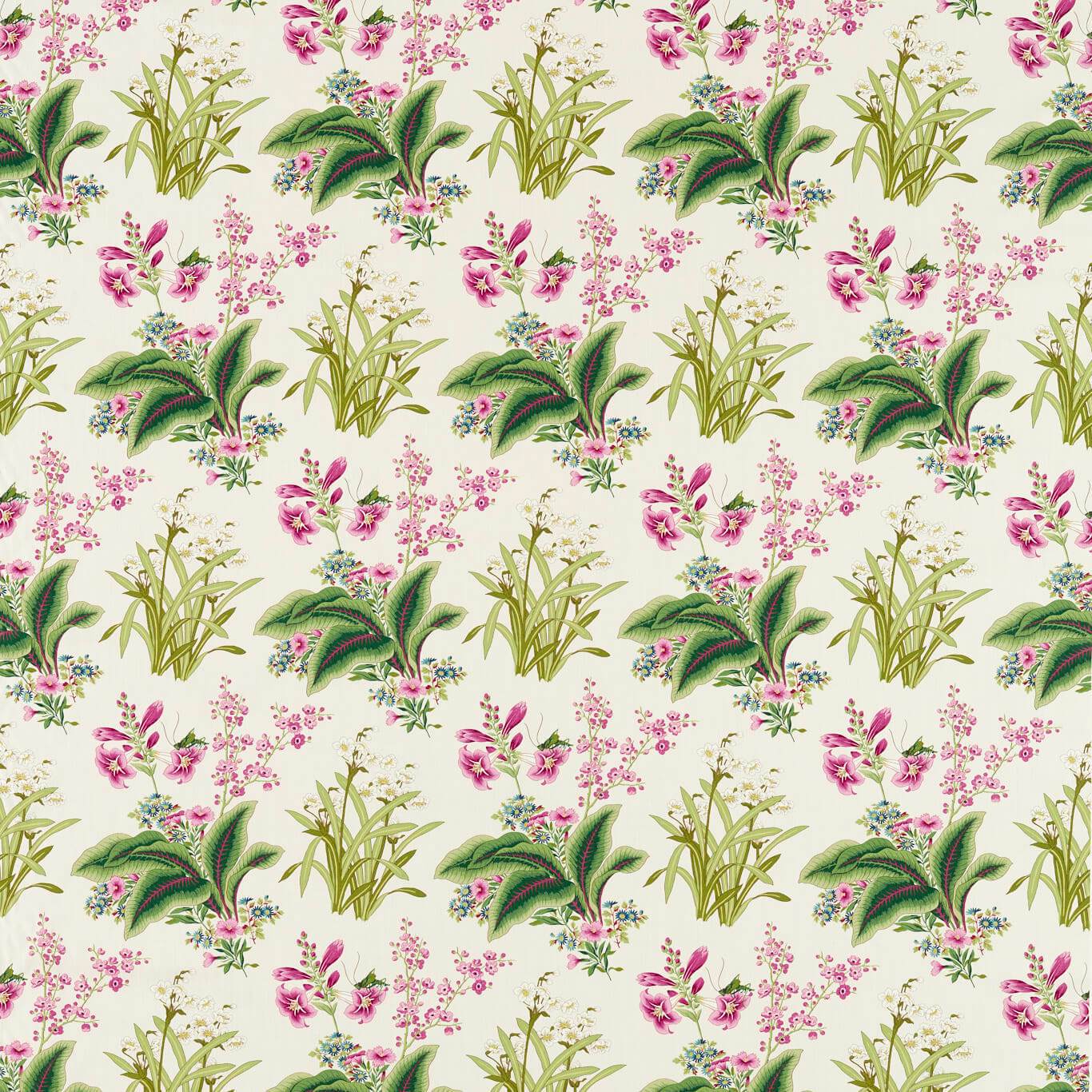 Enys Garden Rose Leaf Fabric By Sanderson