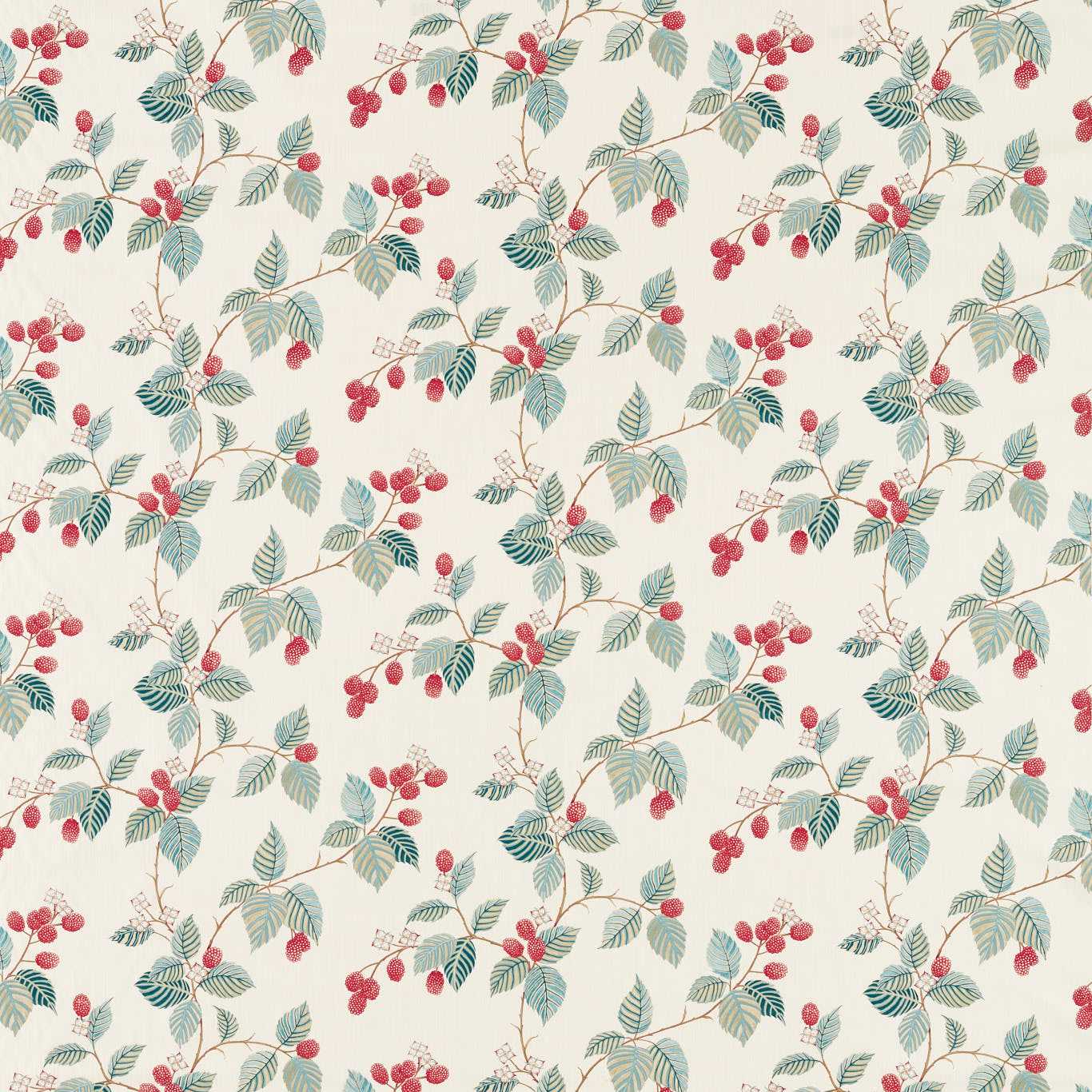 Rubus Raspberry Fabric By Sanderson