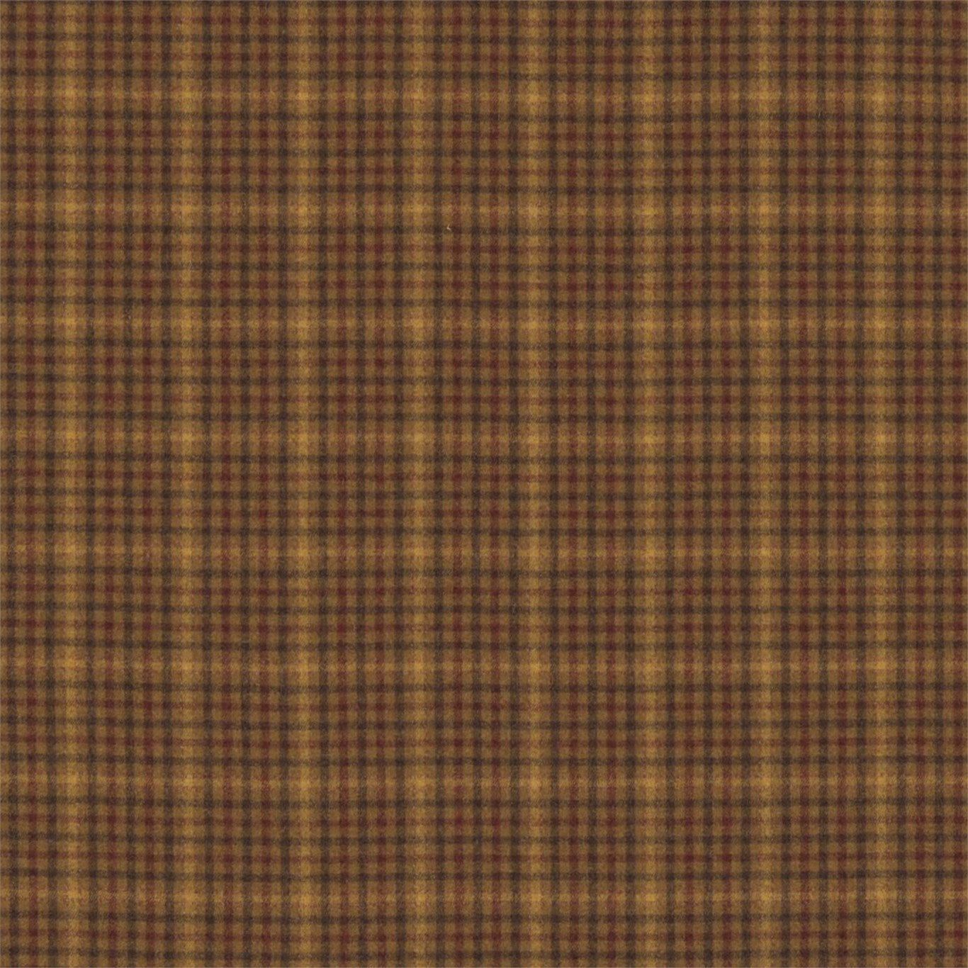 Langtry Caramel/Burgundy Fabric By Sanderson