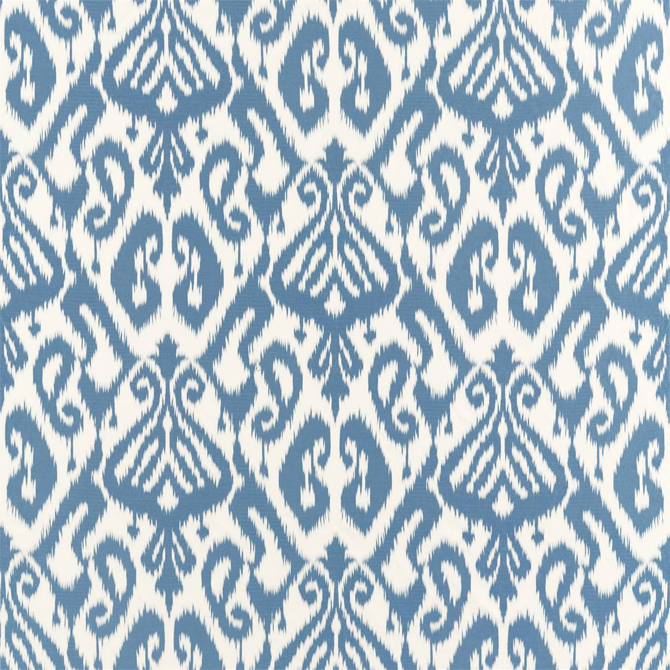 Kasuri Weave Indigo Fabric By Sanderson