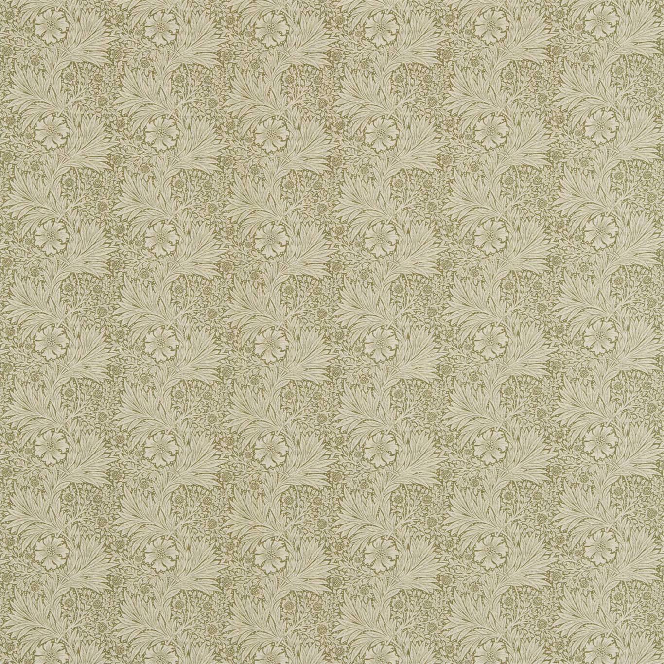 Marigold Olive/Linen Fabric By Morris & Co