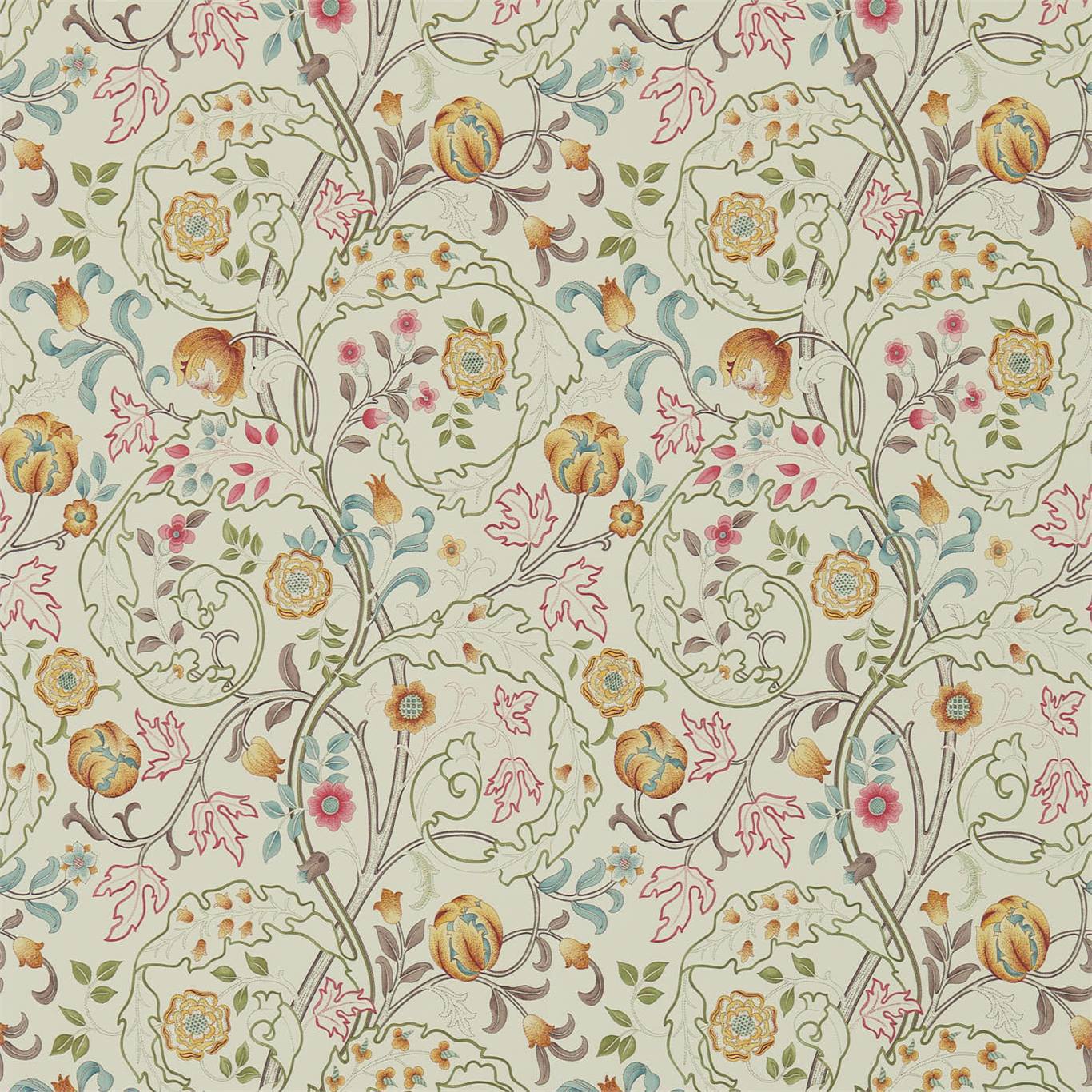 Mary Isobel Russet/Taupe Wallpaper DCMW216843 by Morris & Co