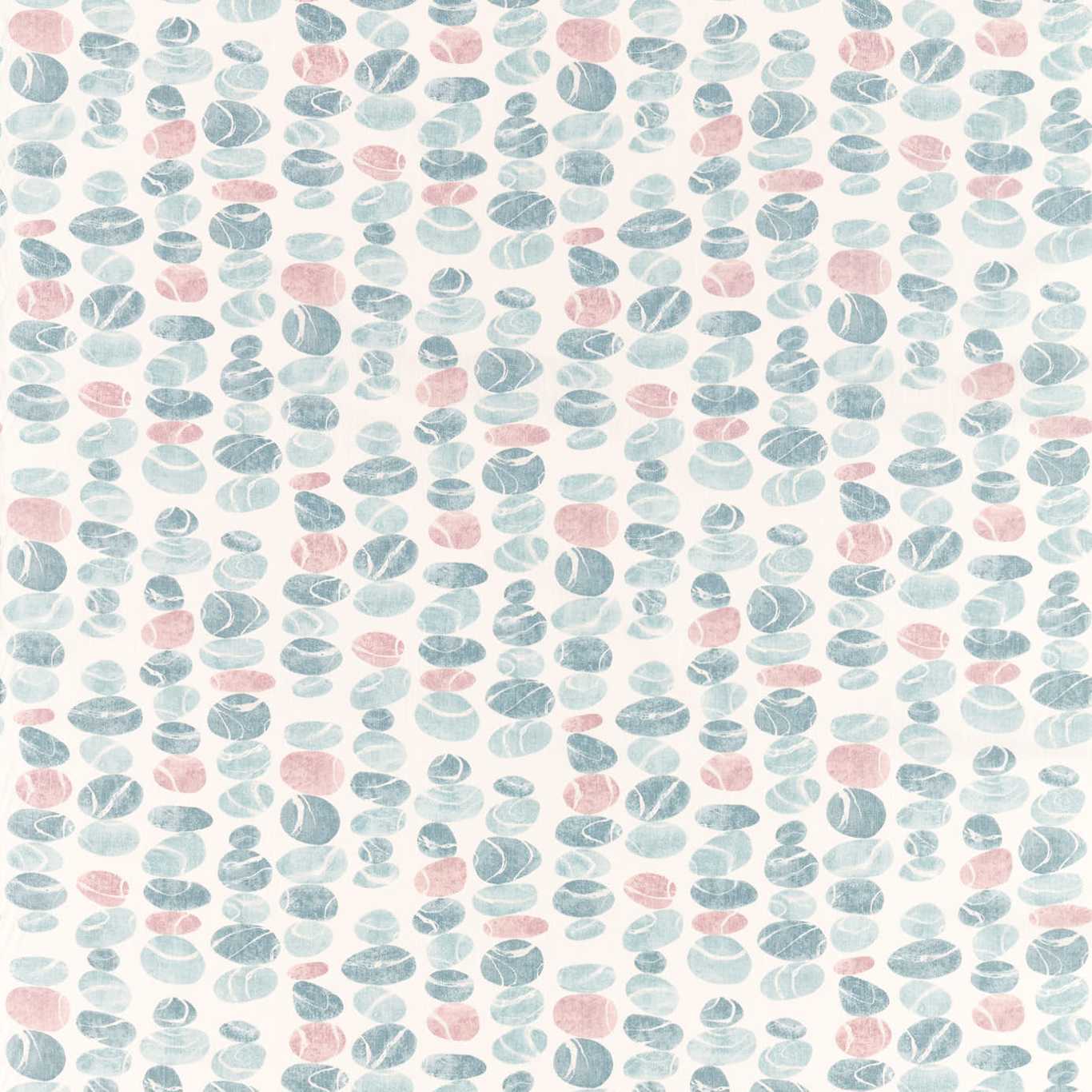 Stacking Pebbles Sky/Blush Fabric By Sanderson