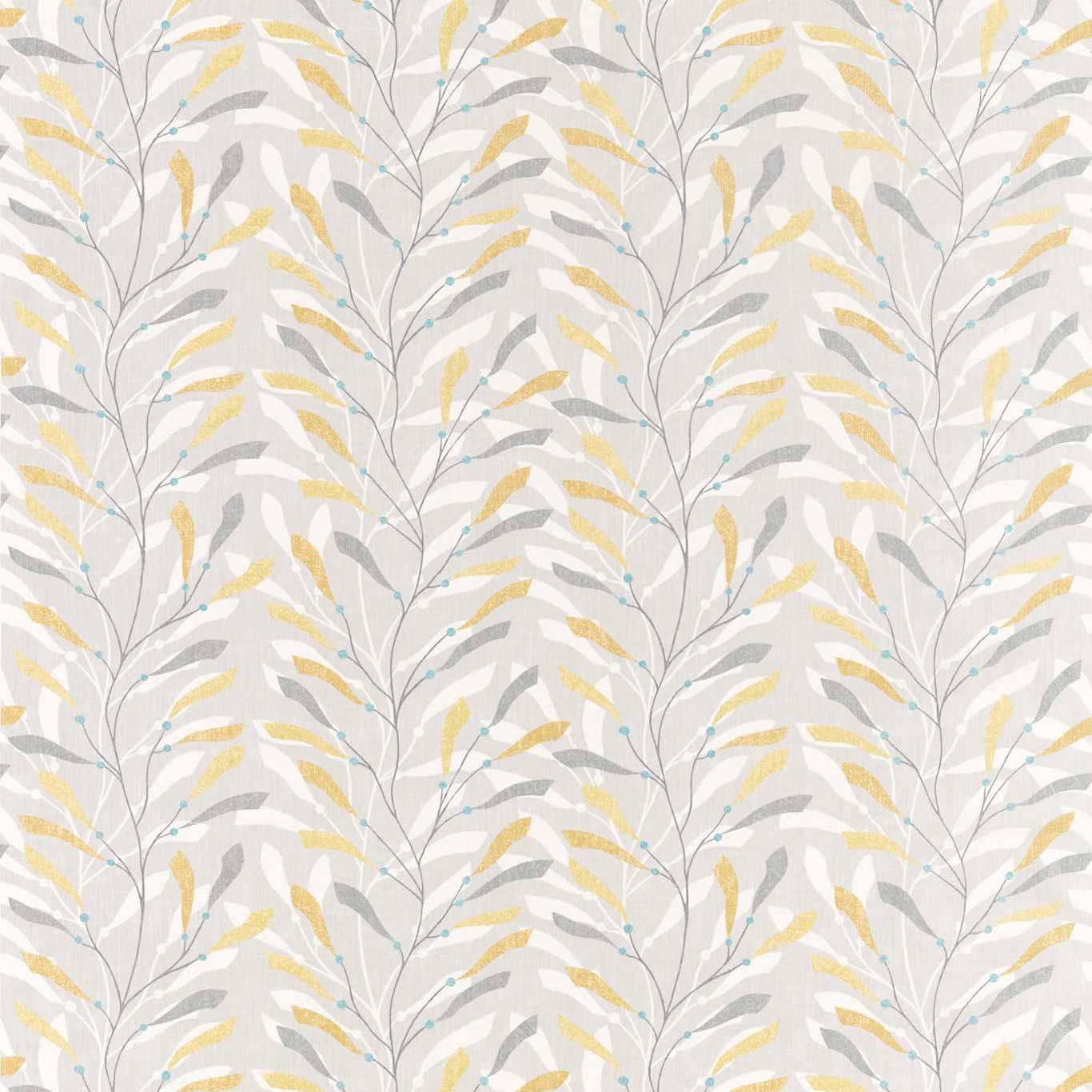 Sea Kelp Ochre/Slate Fabric By Sanderson