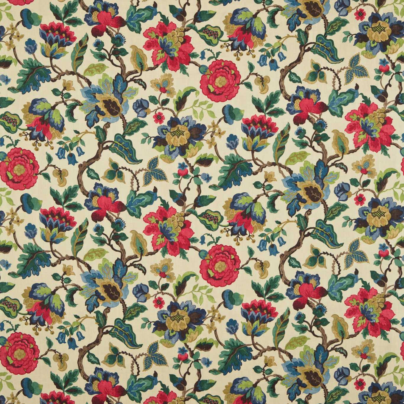 Amanpuri Ruby/emerald Dcouam204 Fabric By Sanderson