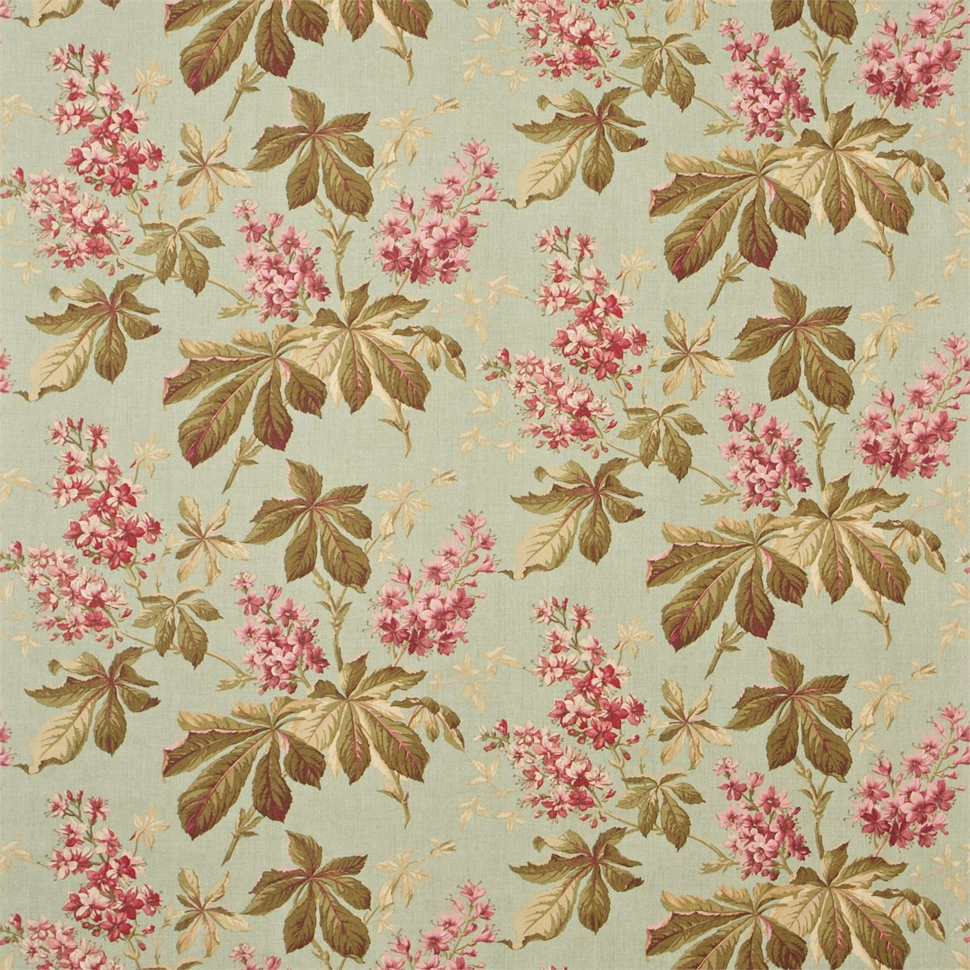 Pavia Duck Egg/mauve Dcoupa203 Fabric By Sanderson