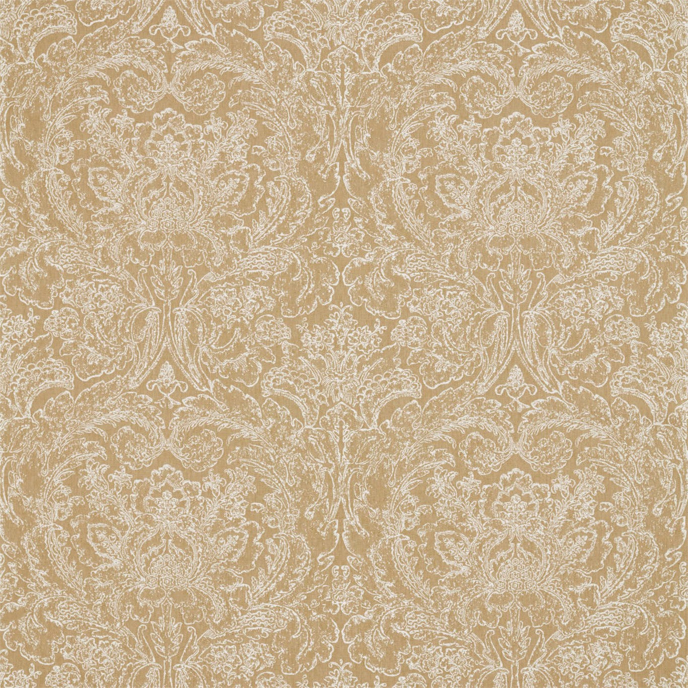 Courtney Damask Sepia Fabric By Sanderson