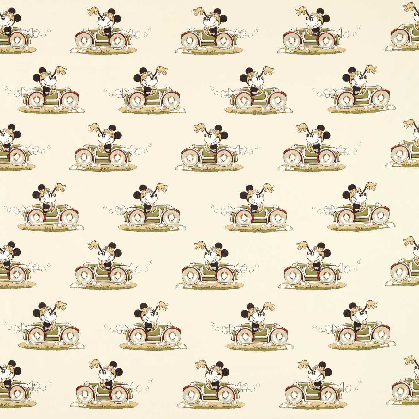 Minnie On the Move Babyccino Fabric By Sanderson