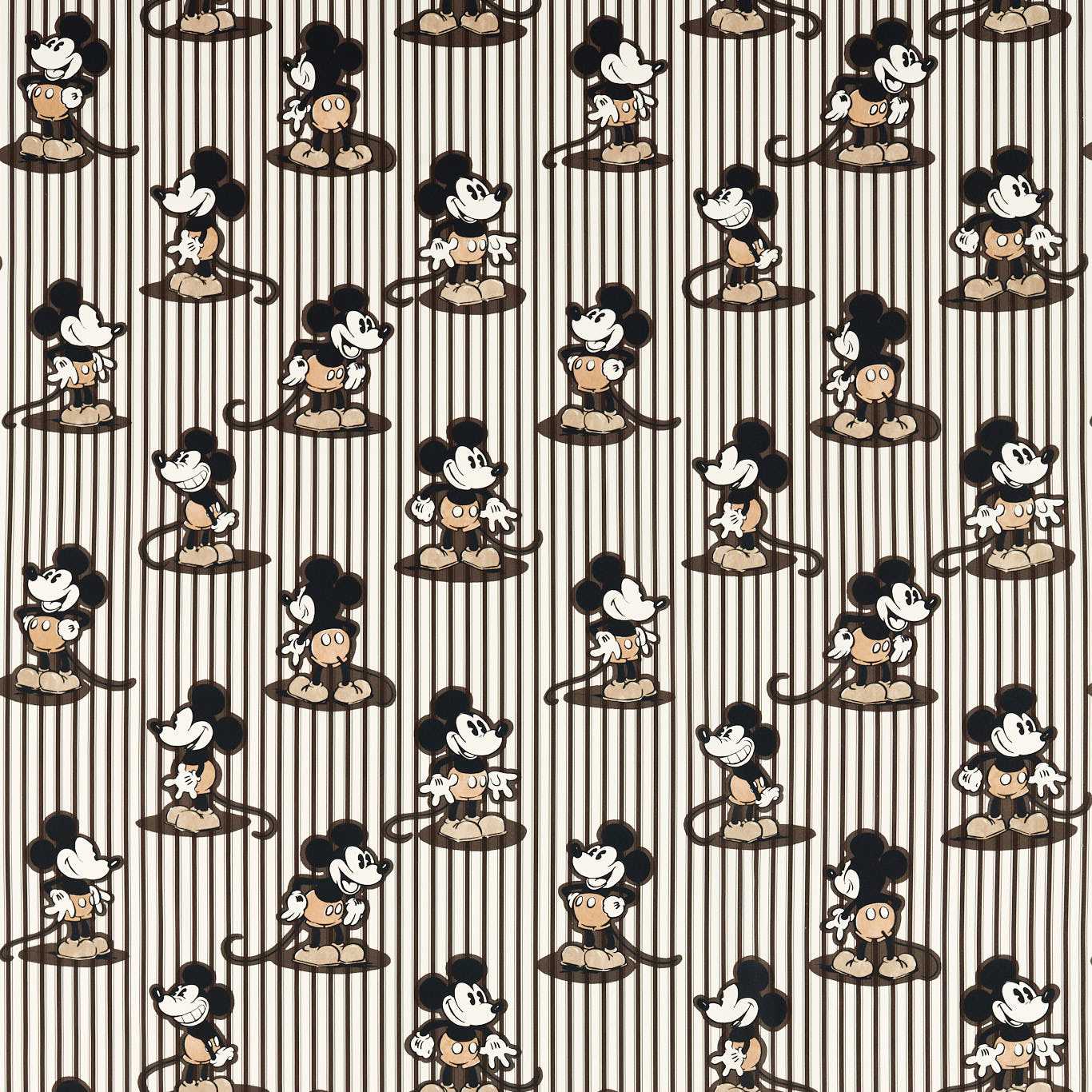 Mickey Stripe Humbug Fabric By Sanderson