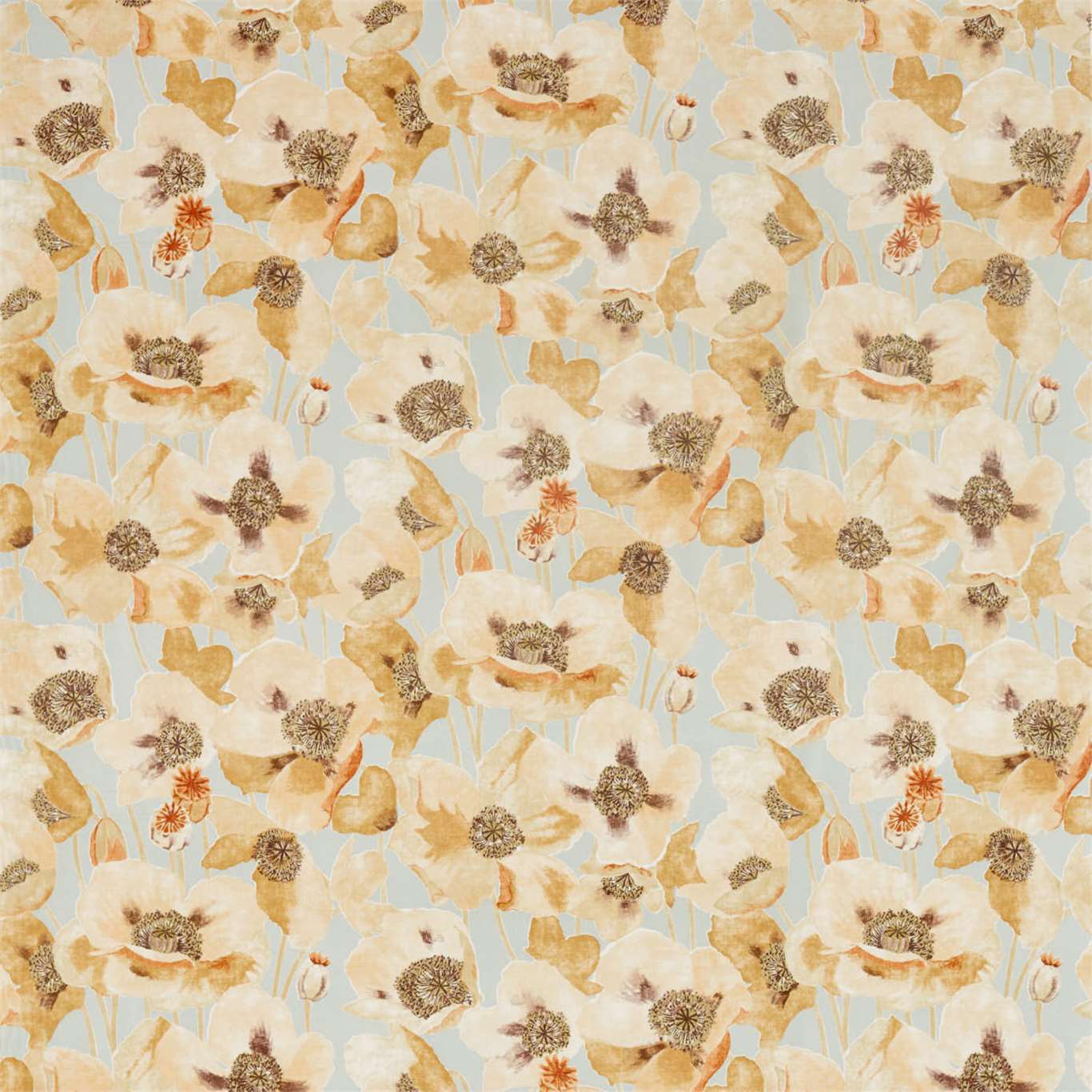 Embleton Sienna/Dove Fabric By Sanderson