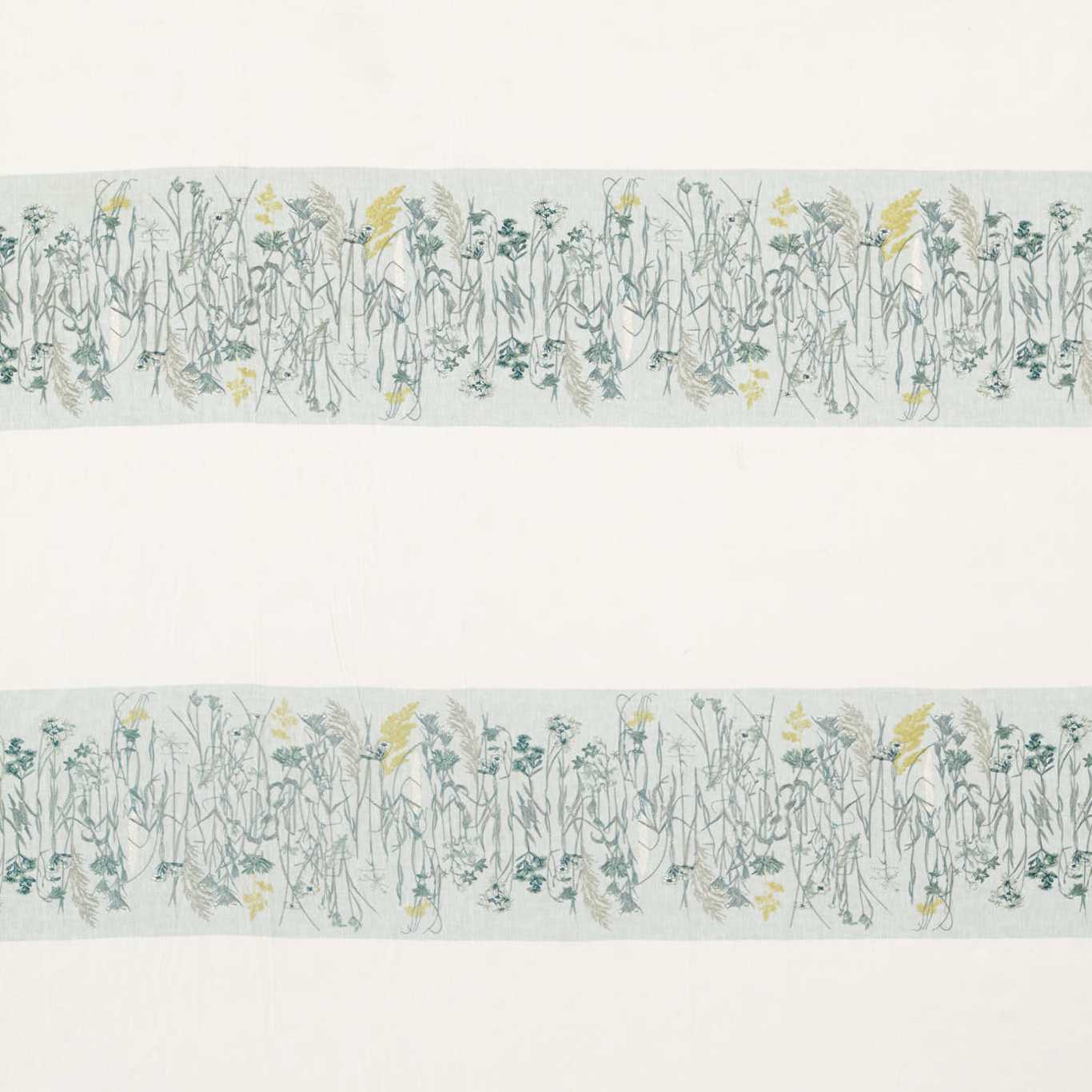 Pressed Flowers Mist/Linden Fabric By Sanderson