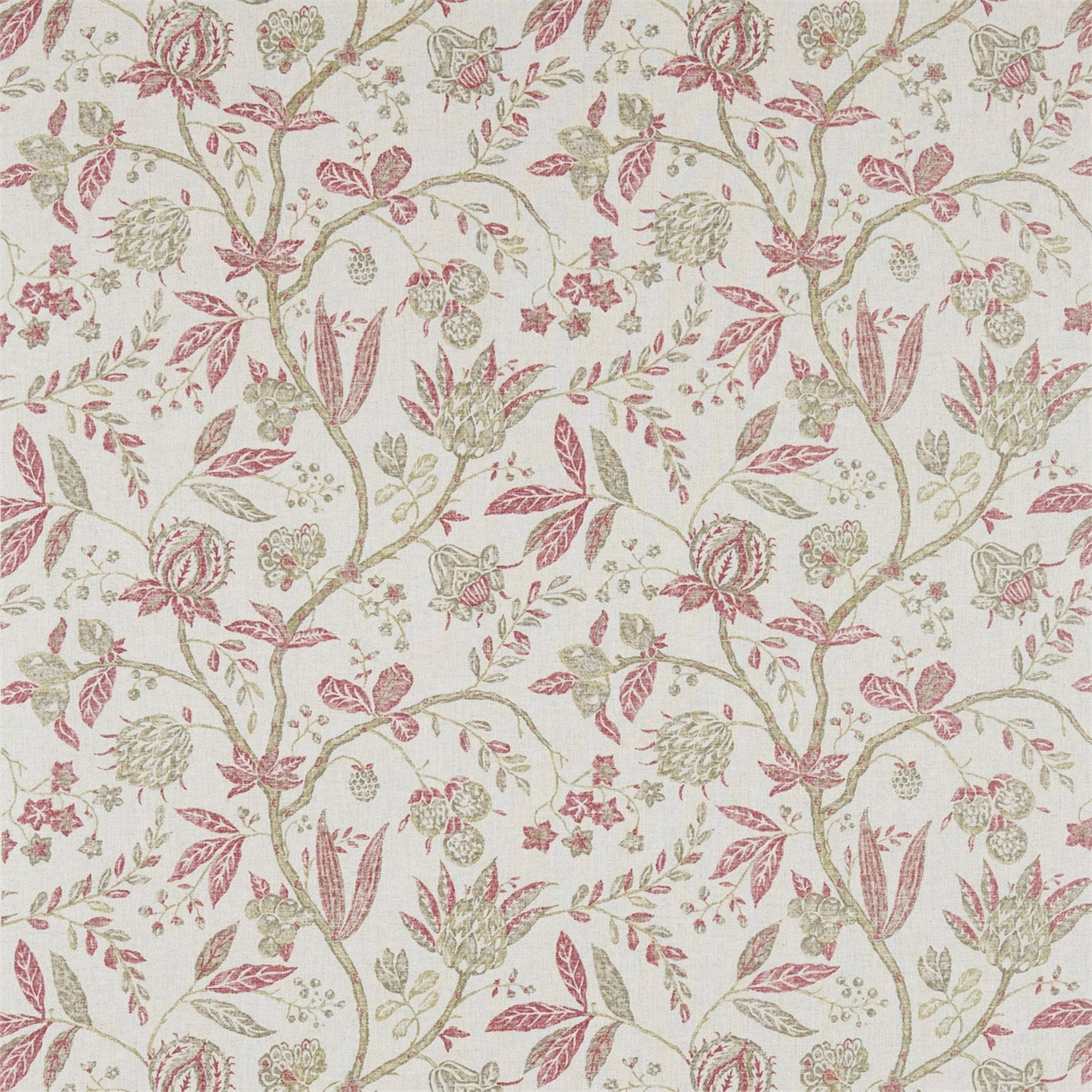 Solaine Russet/Cream Fabric By Sanderson