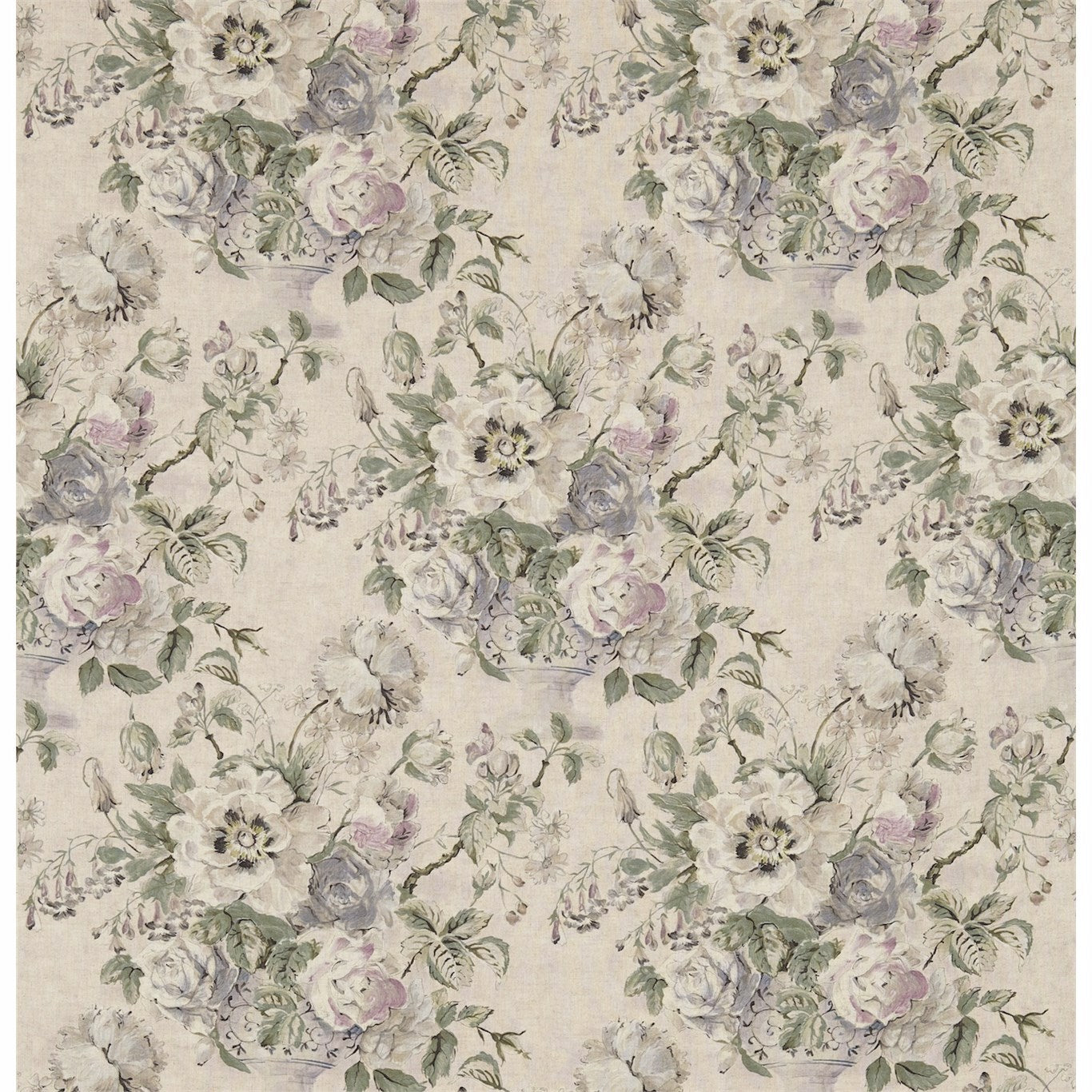 Giselle Silver/Pewter Fabric By Sanderson