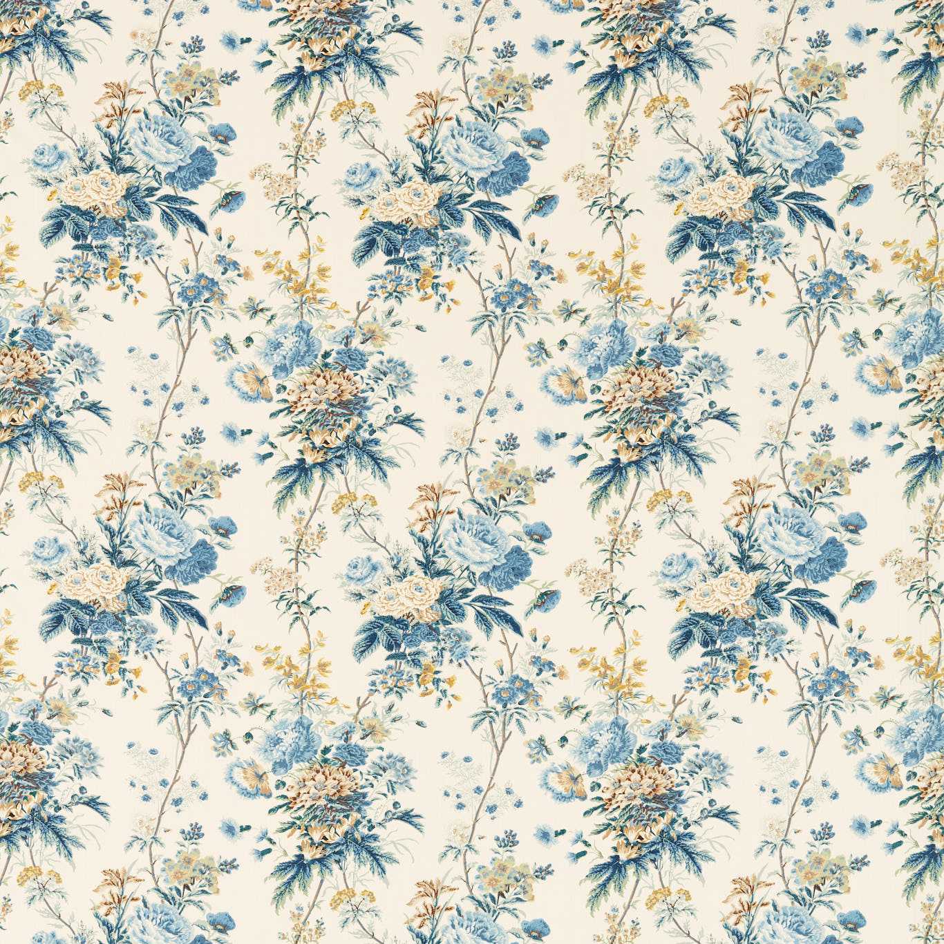 Lakeland Paradis Poppinjay/Lion Fabric By Sanderson