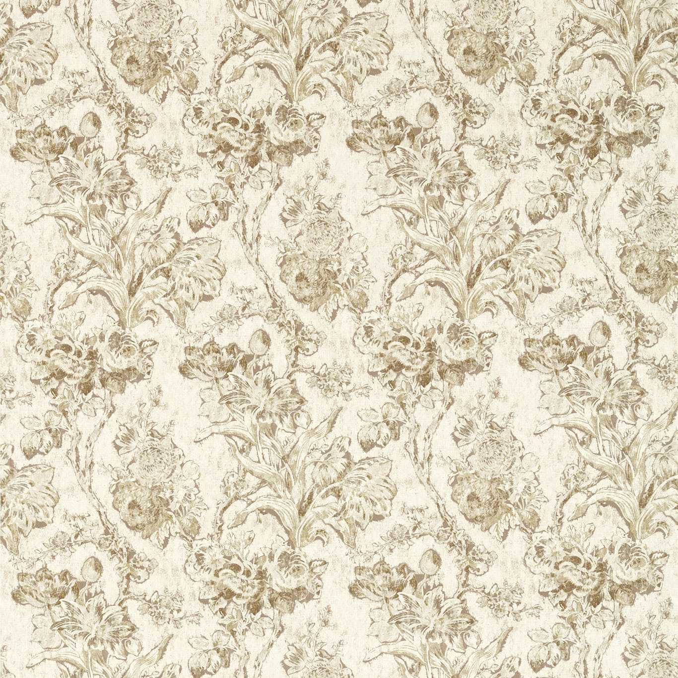 Fringed Tulip Toile Jute Fabric By Sanderson