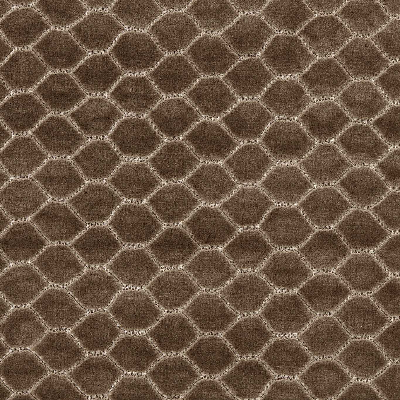 Faraday Velvet Walnut Fabric By Sanderson