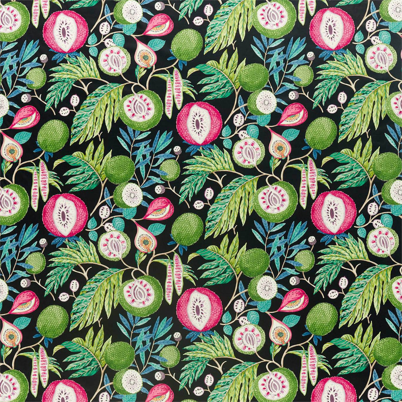 Jackfruit Tropical/Ink Fabric By Sanderson