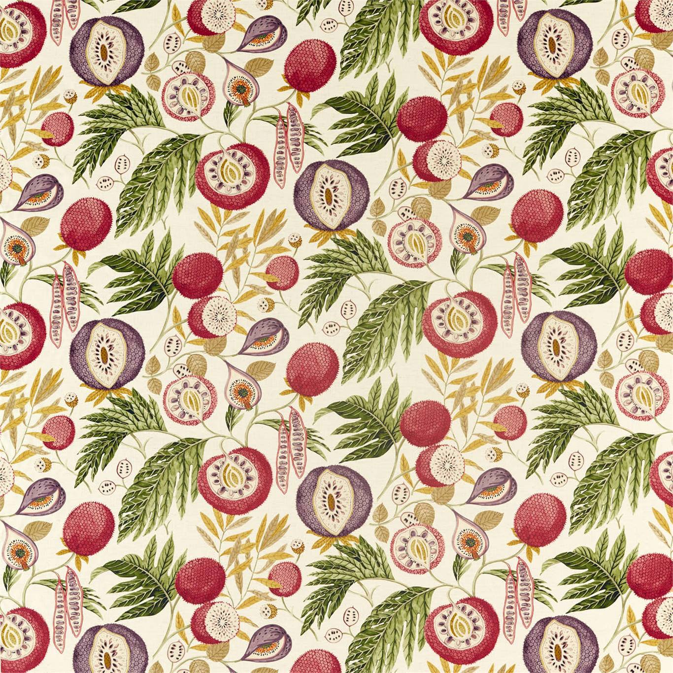 Jackfruit Fig/Olive Fabric By Sanderson