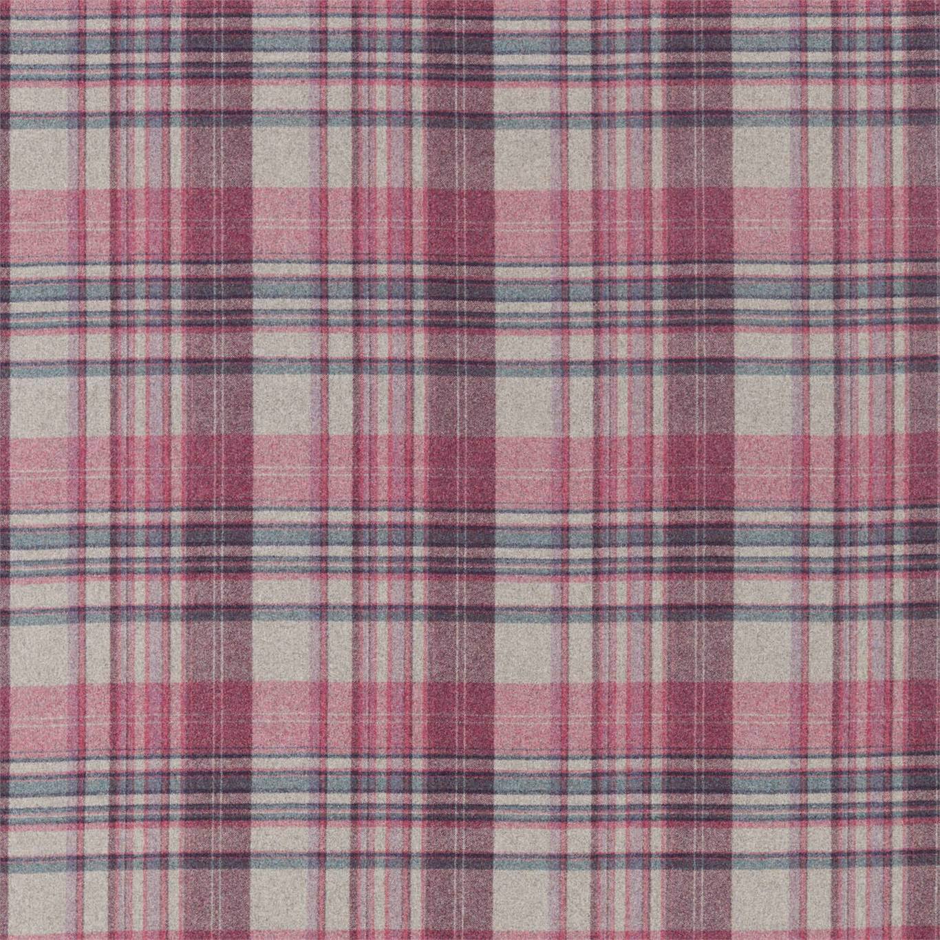 Bryndle Check Mulberry/Fig Fabric By Sanderson