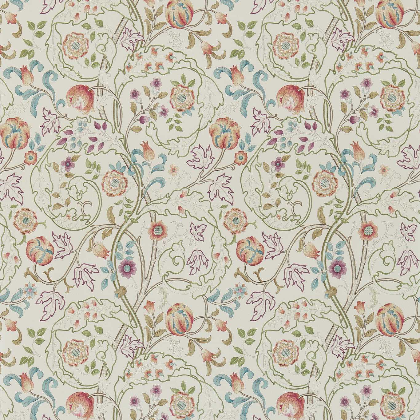 Mary Isobel Rose/Artichoke Wallpaper DM3W214729 by Morris & Co