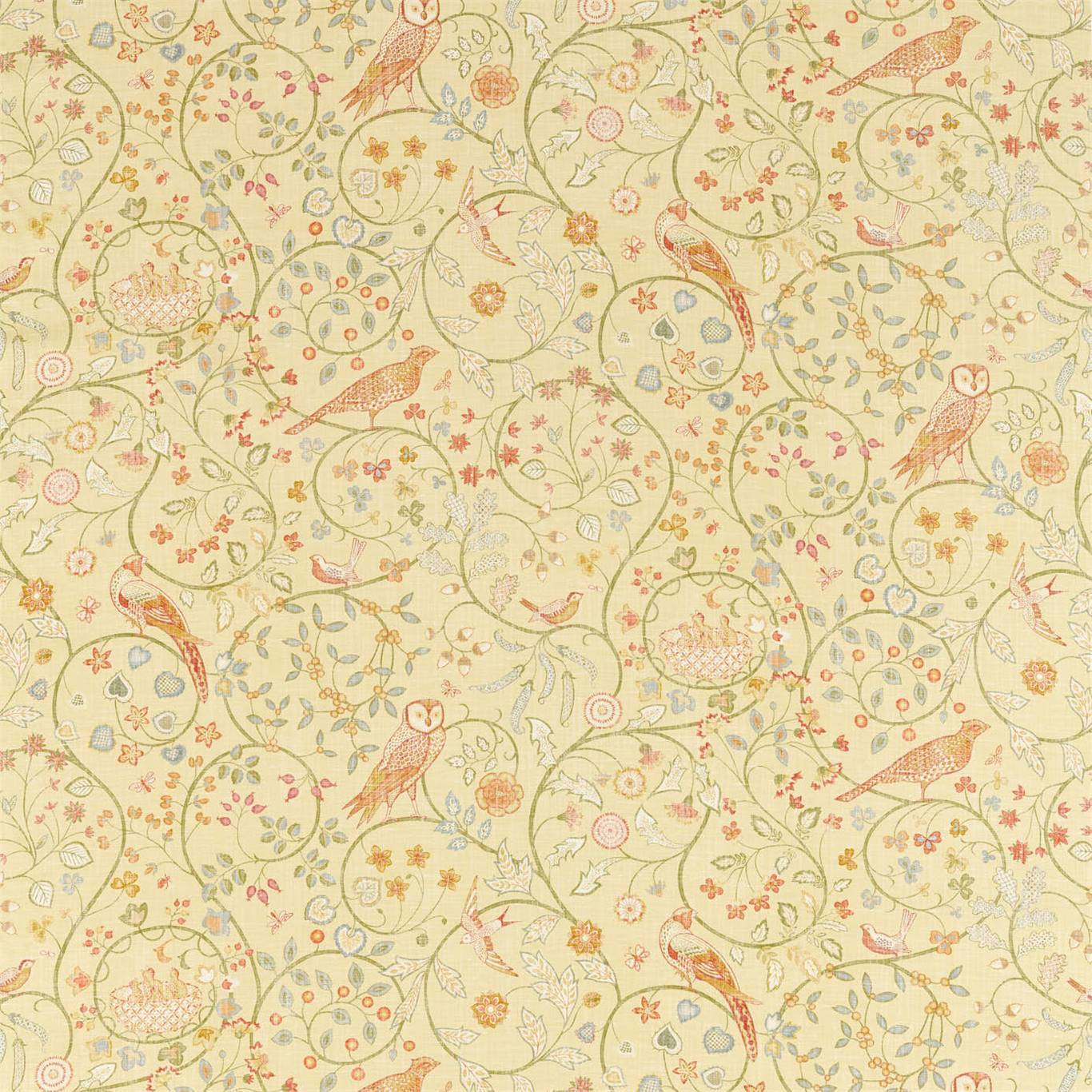 Newill Lemon Fabric By Morris & Co