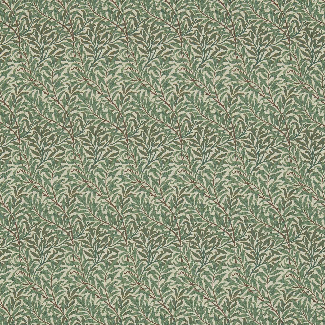 Willow Bough 230289 Forest/Thyme Fabric By Morris & Co