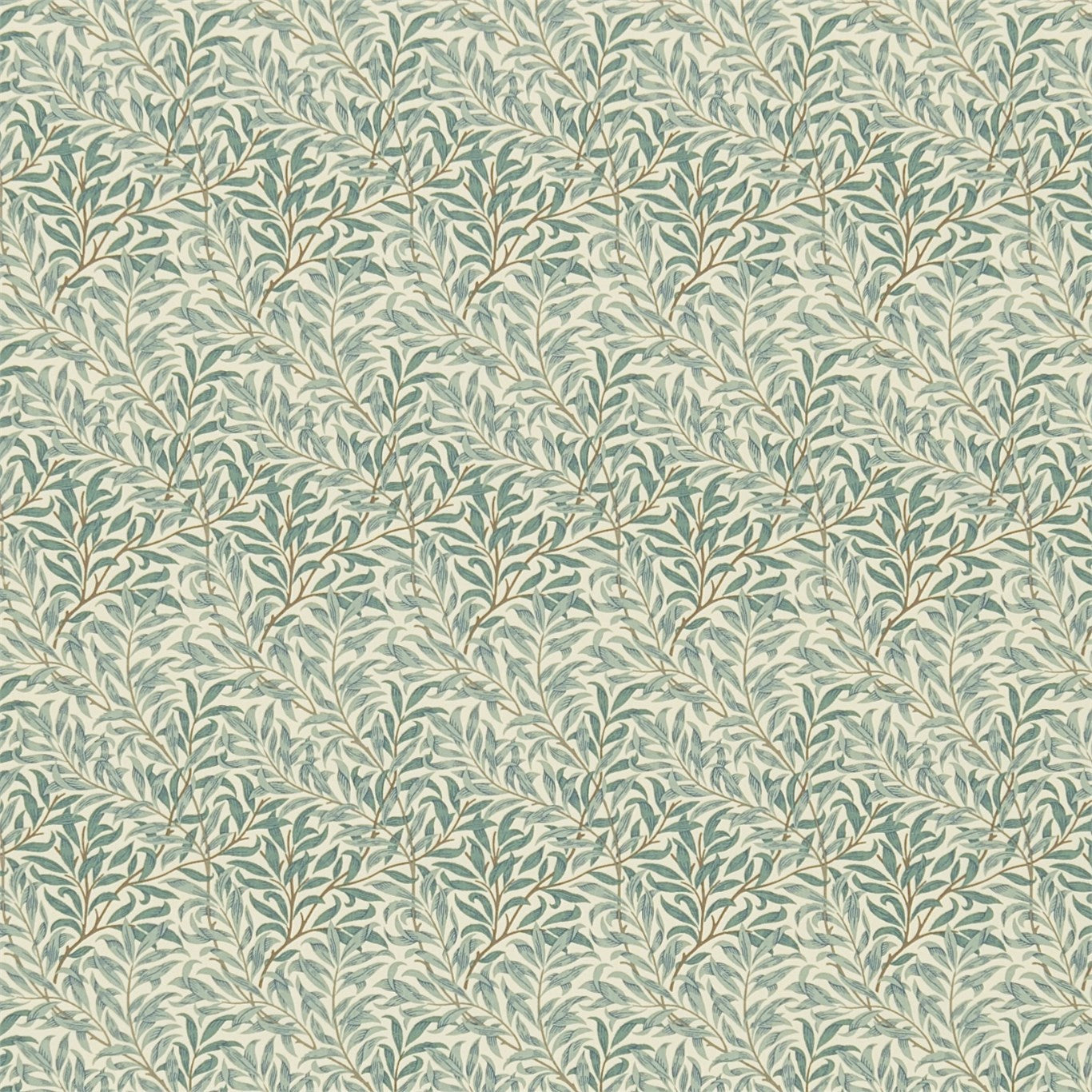 Willow Bough Minor DMFPWM201 Privet/Honeycombe Fabric By Morris & Co