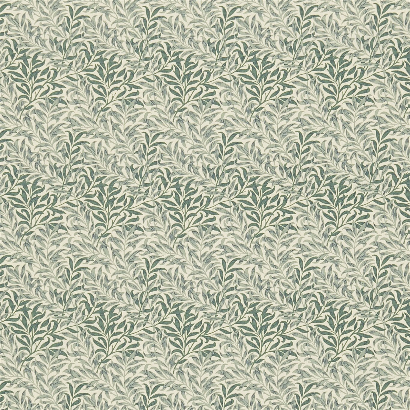 Willow Bough Minor DMFPWM206 Forest/Biscuit Fabric By Morris & Co