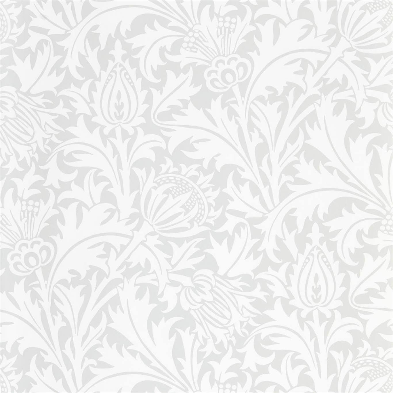 Pure Thistle Grey Blue Wallpaper DMPN216550 by Morris & Co