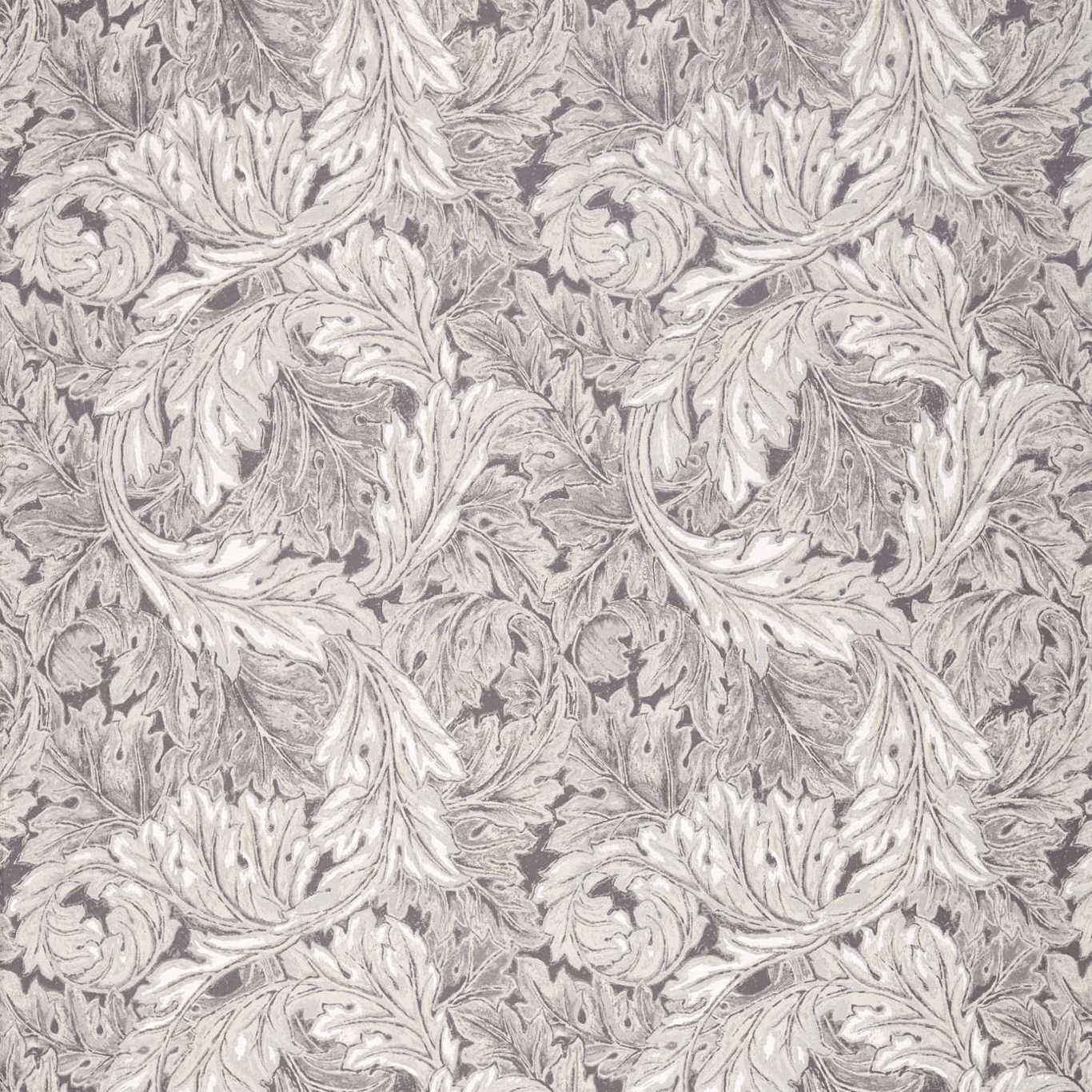 Pure Acanthus Weave Inky Grey Fabric By Morris & Co