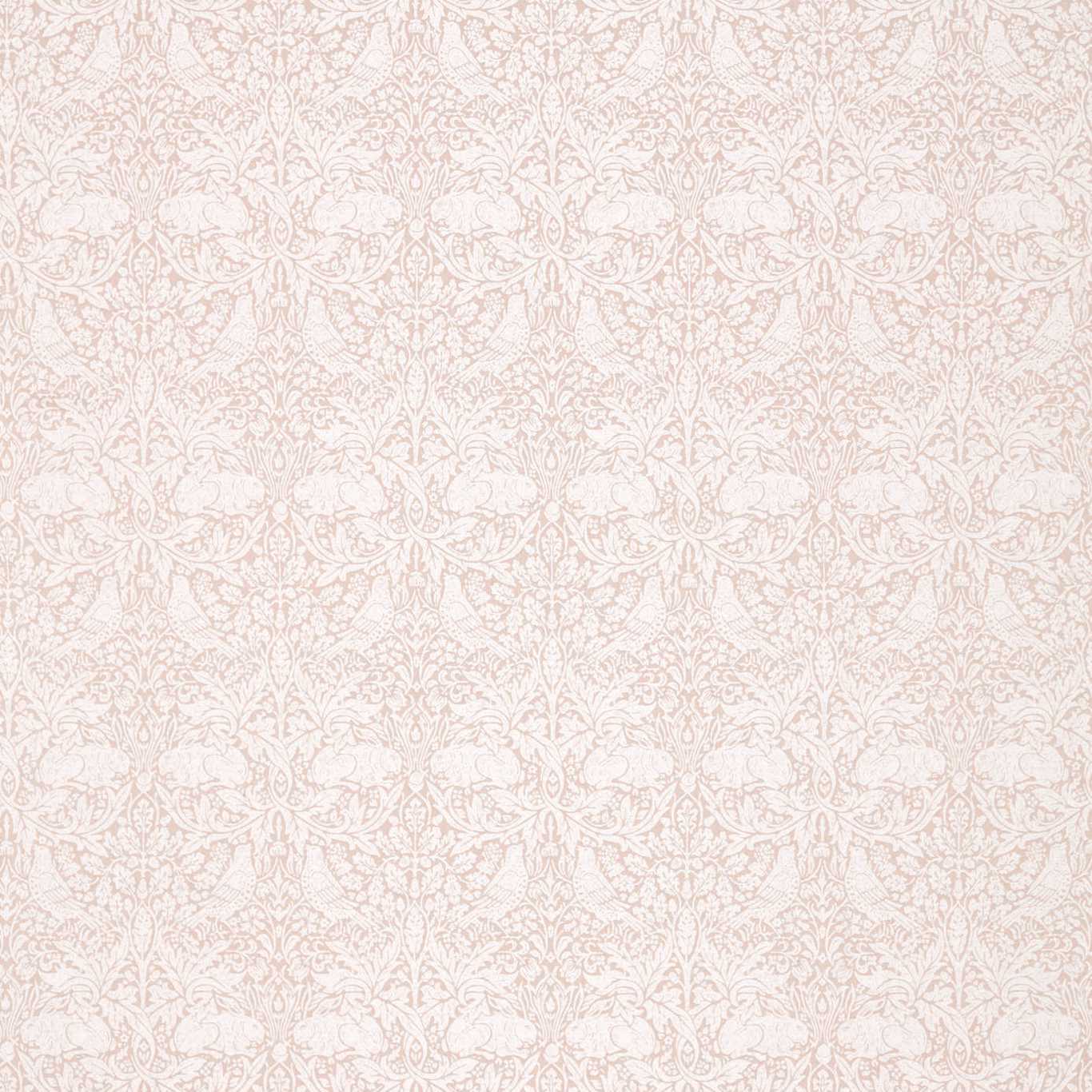 Pure Brer Rabbit Weave Faded Sea Pink Fabric By Morris & Co