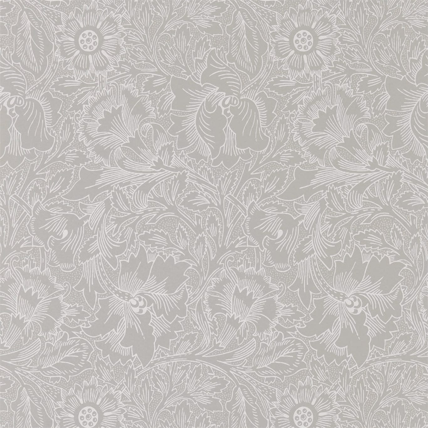 Pure Poppy Dove/Chalk Wallpaper DMPU216032 by Morris & Co