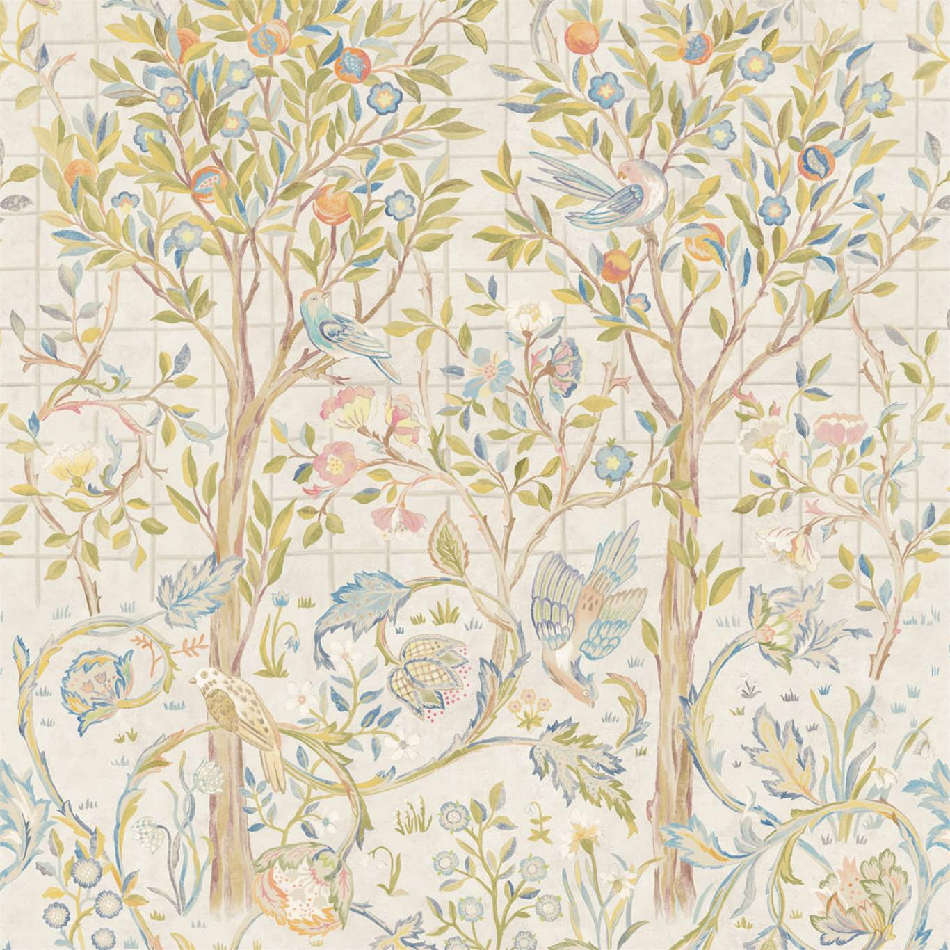 Melsetter (3m stocked) Ivory Sage Wallpaper DMSW216707 by Morris & Co