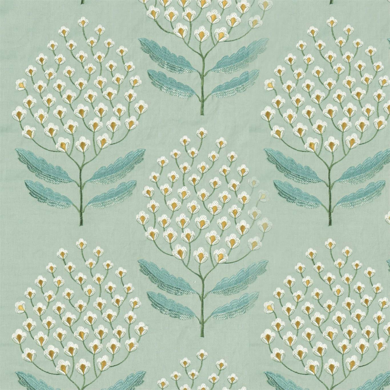 Bellis Blue Clay Fabric By Sanderson