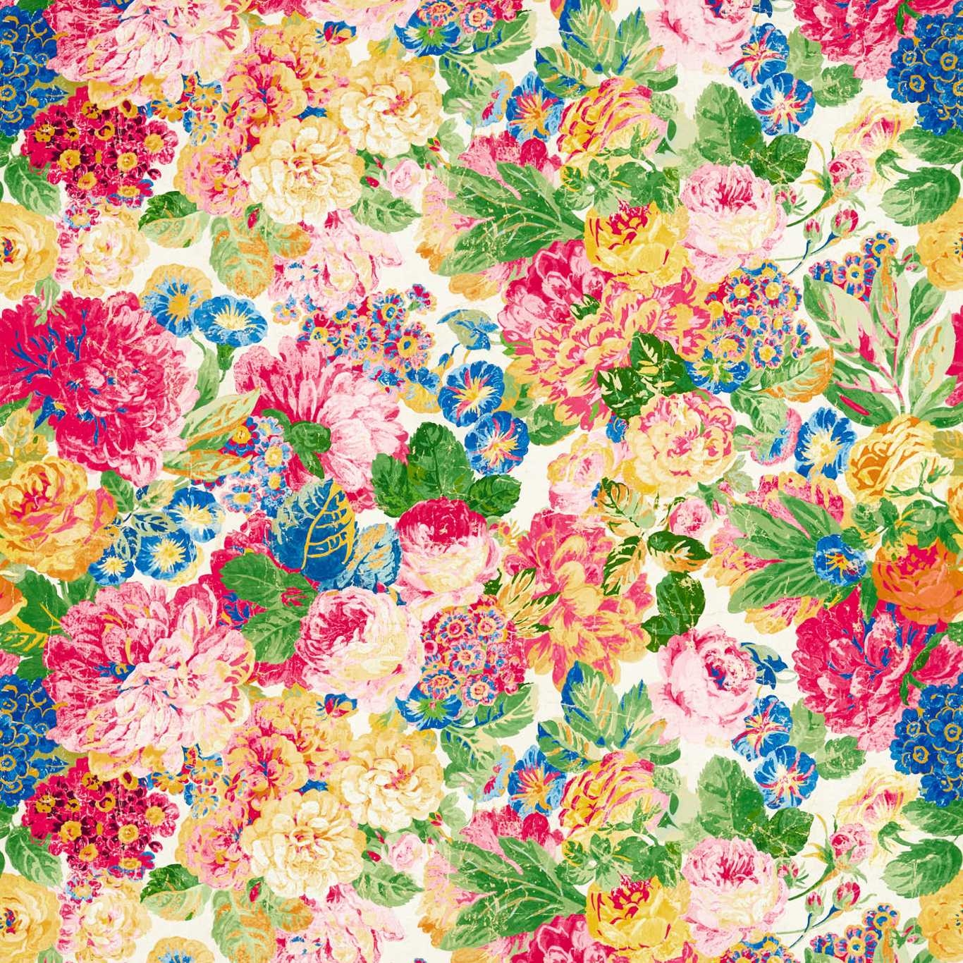 Very Rose and Peony Multi Wallpaper DOSW217026 by Sanderson