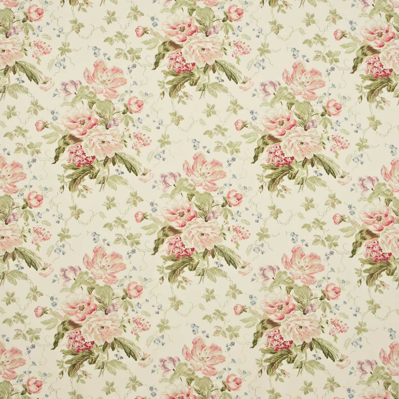 Alsace Cream/rose Dpemal202 Fabric By Sanderson