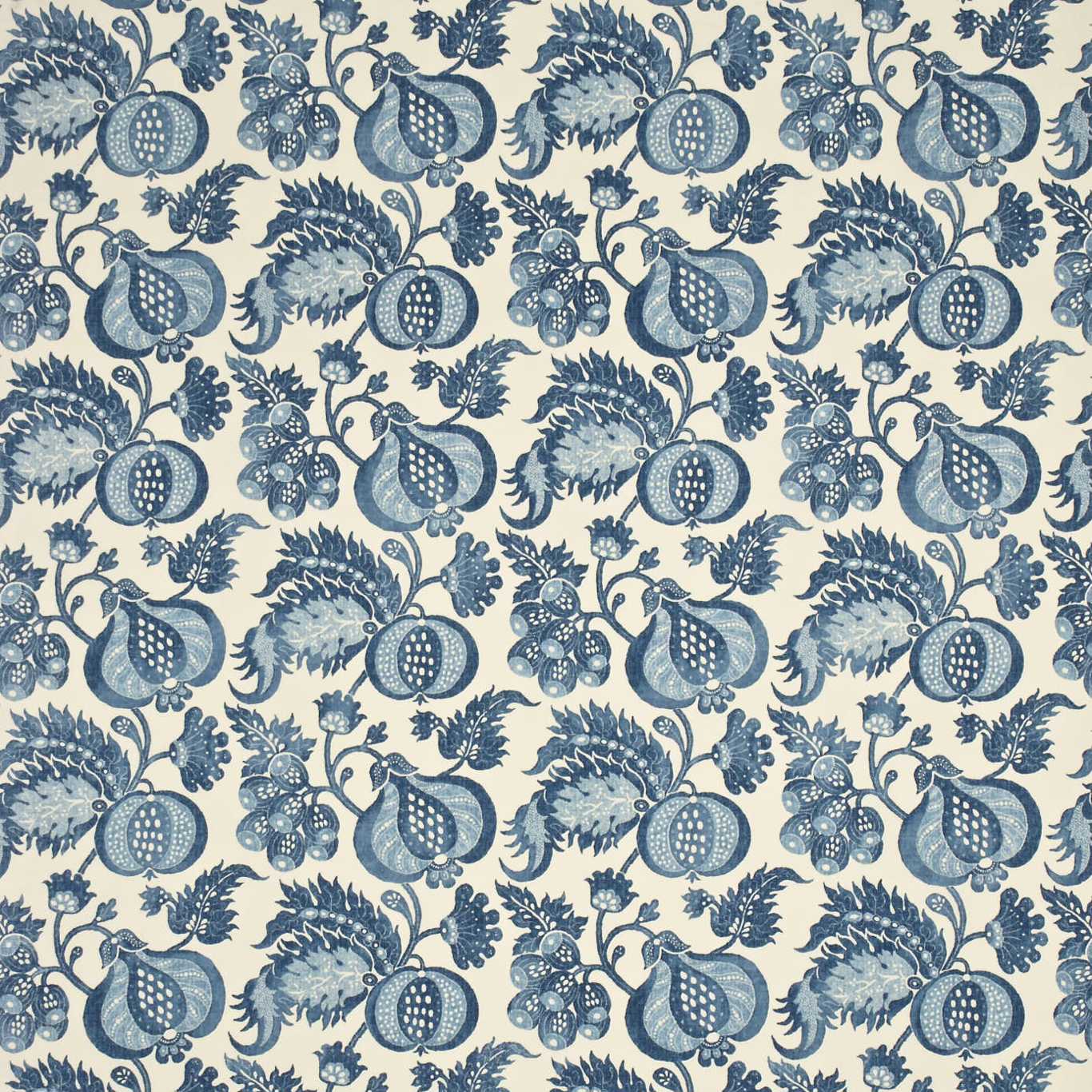 China Blue indigo/neutral Dpemch204 Fabric By Sanderson