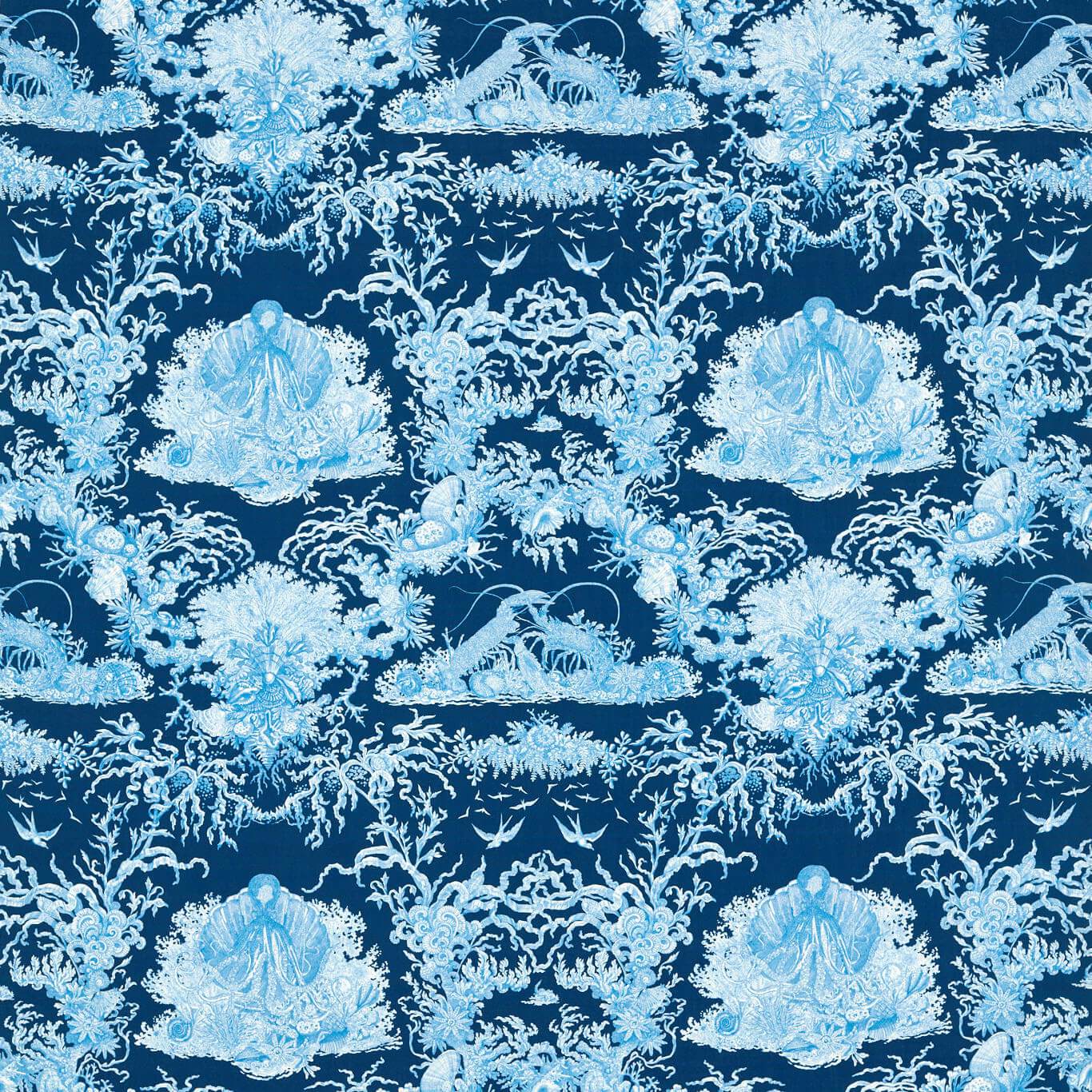 Monterey Bay Atlantic Fabric By Sanderson