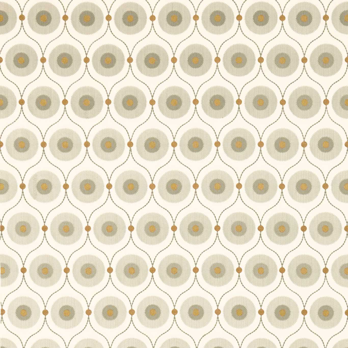 Starla Pewter/Gold Fabric By Sanderson