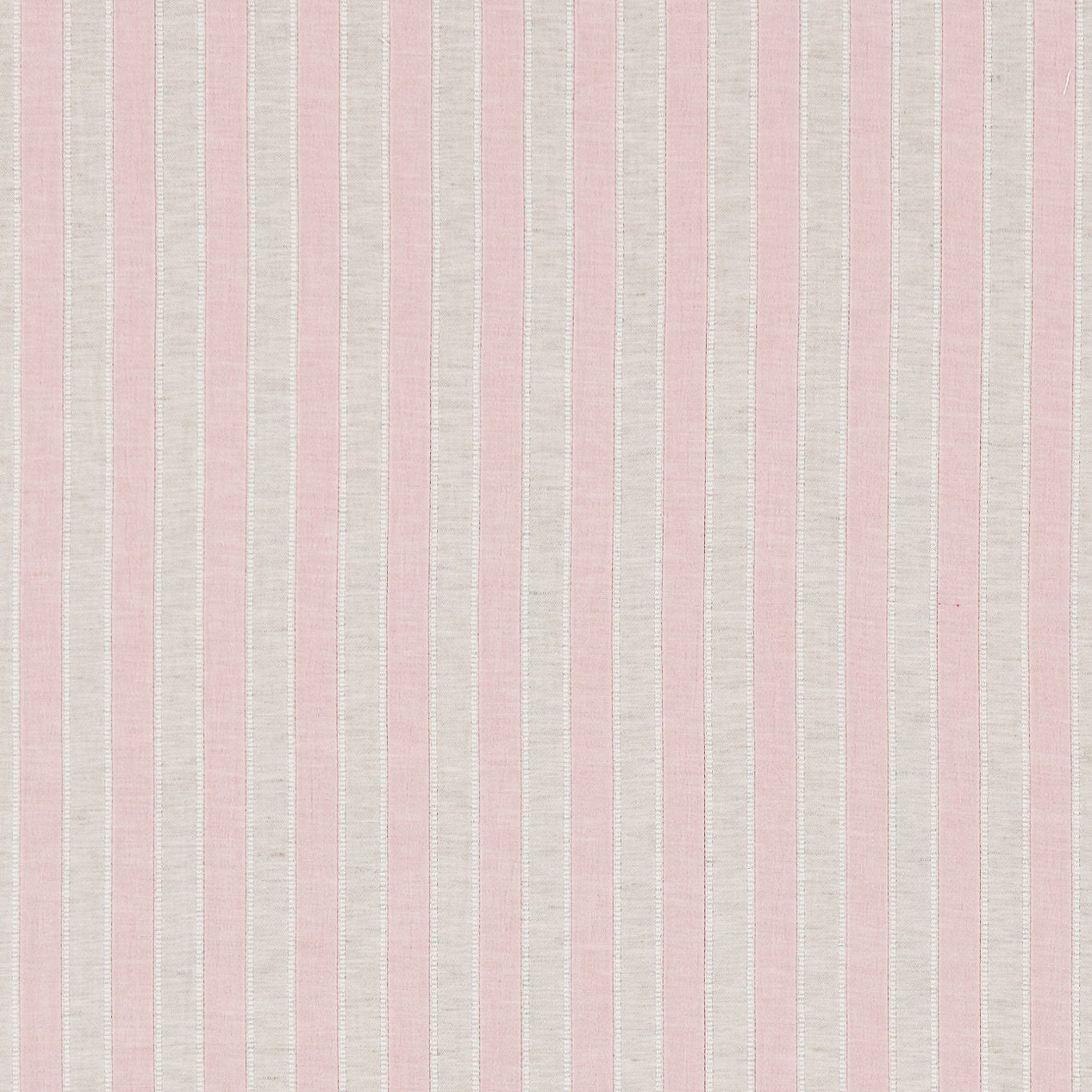 Sorilla Stripe Shell Pink/Linen Fabric By Sanderson