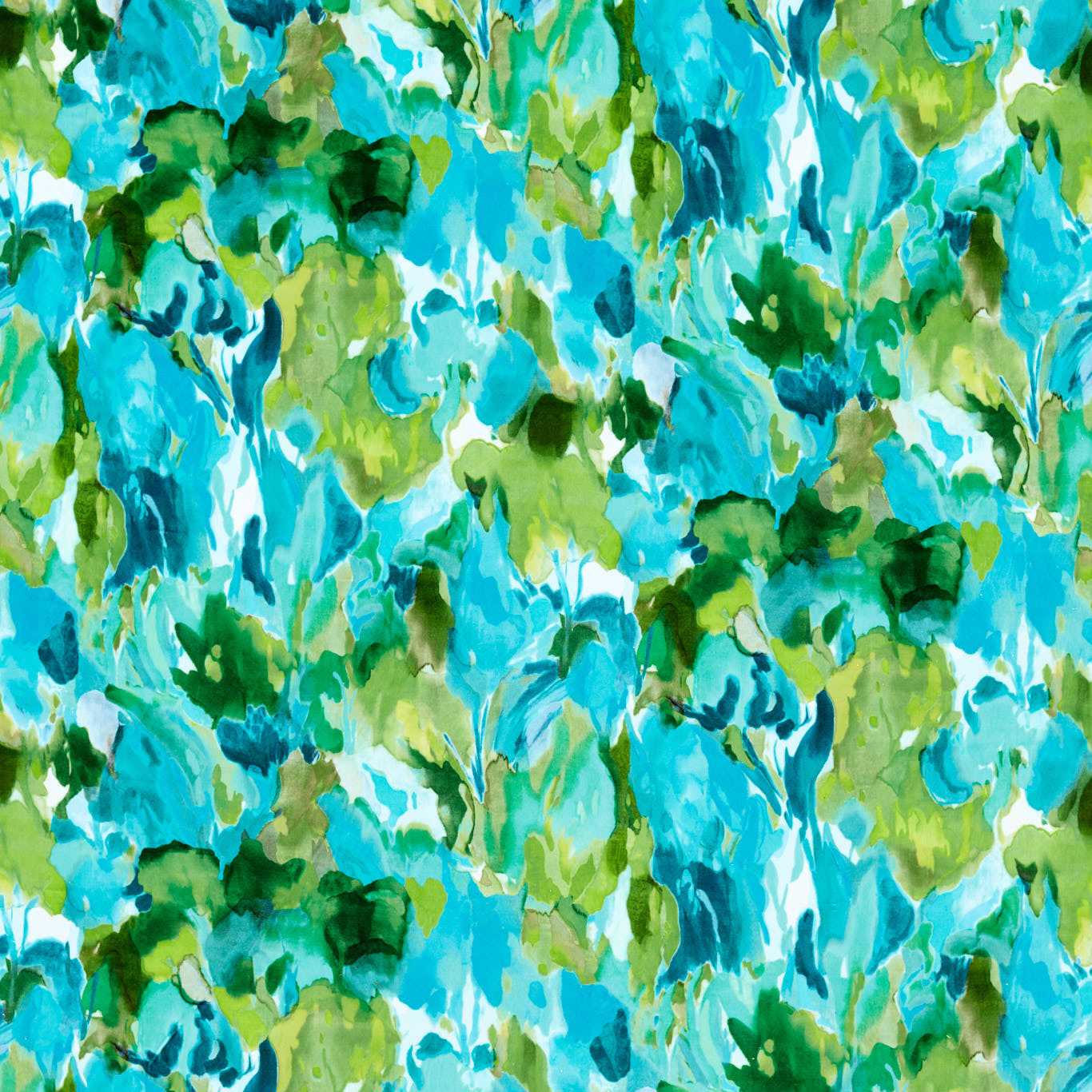 Foresta Velvet Forest/Amazonia/Lagoon Fabric By Harlequin