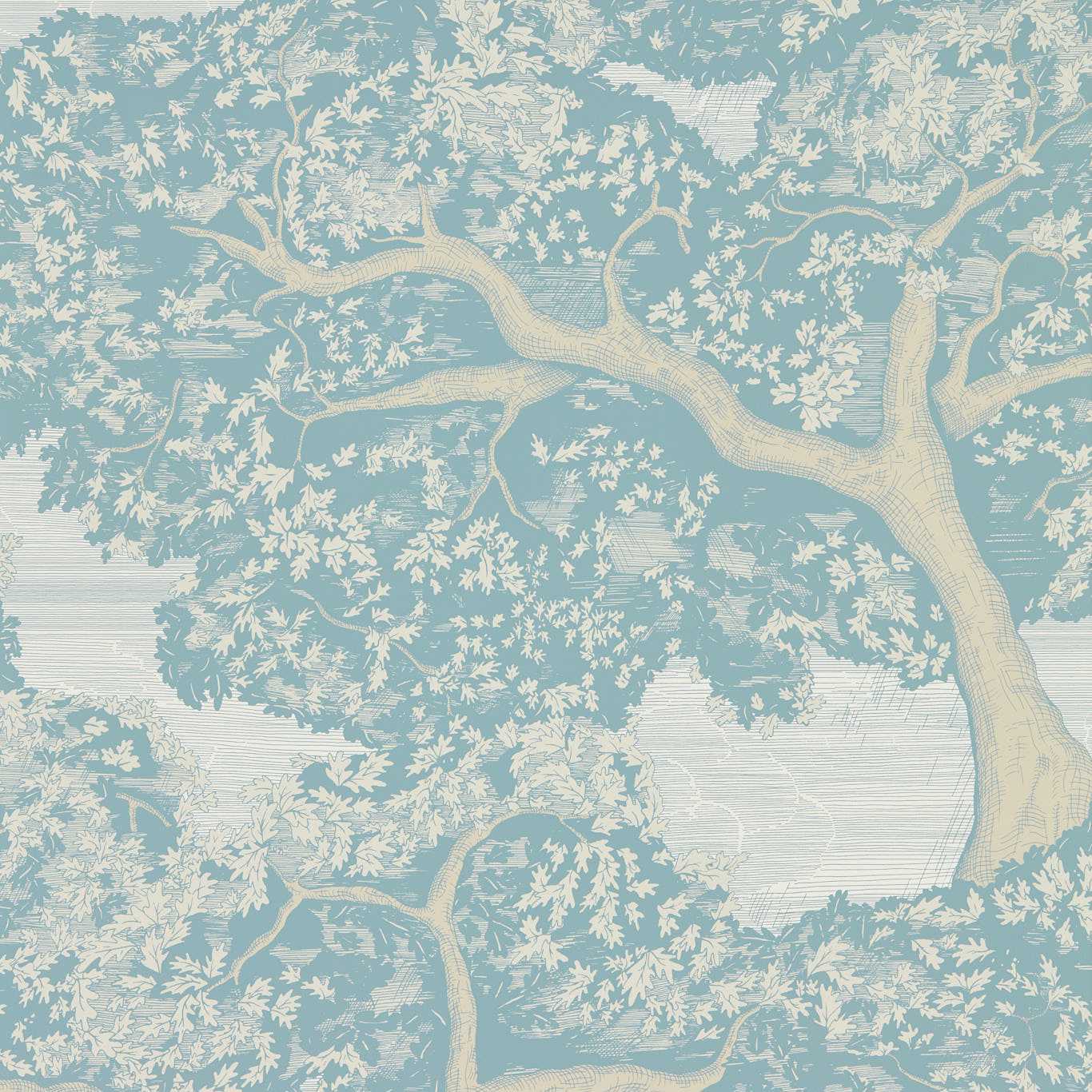 Eternal Oak Skyblue/First Light Wallpaper HC4W113023 by Harlequin