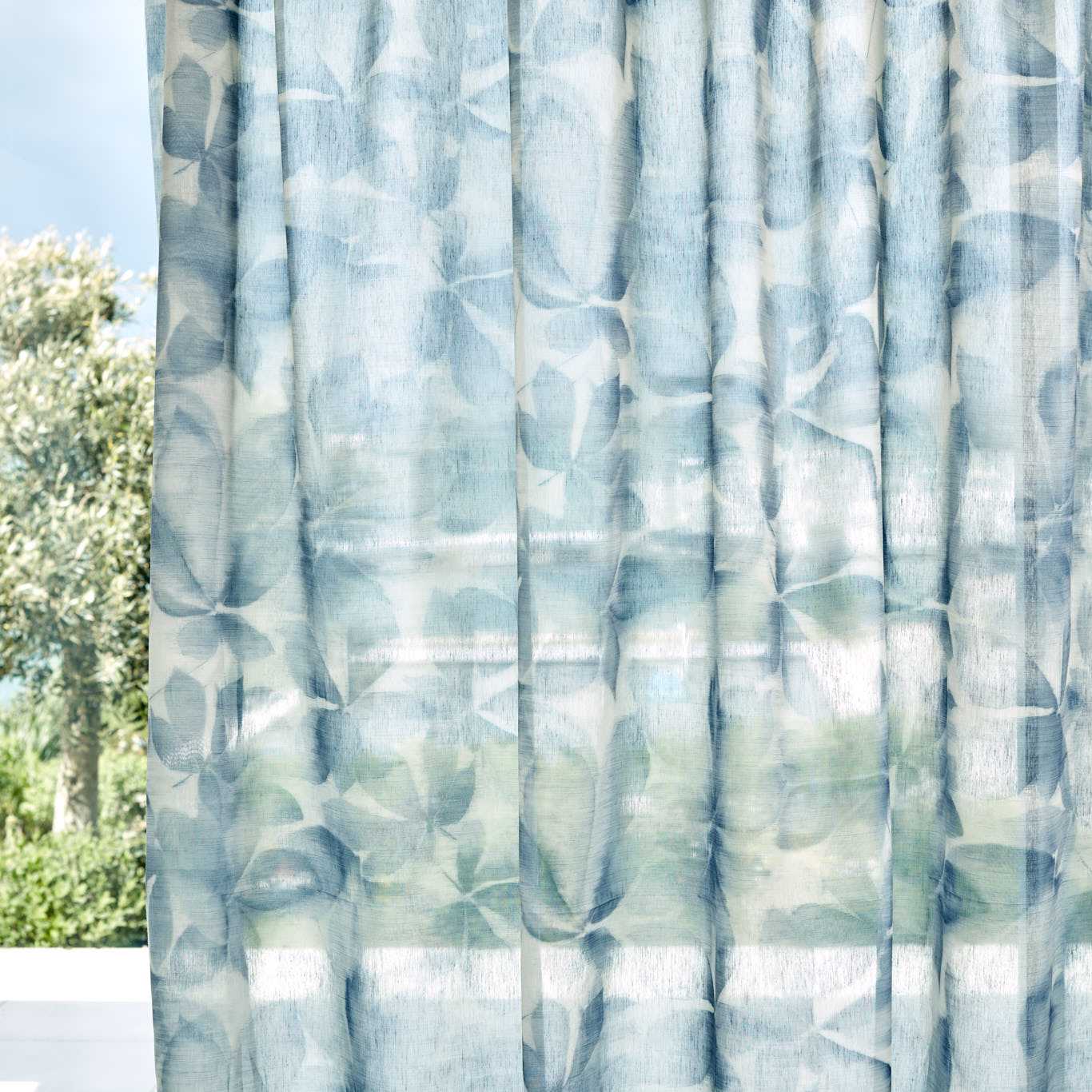 Grounded Sheer Celestial Fabric By Harlequin