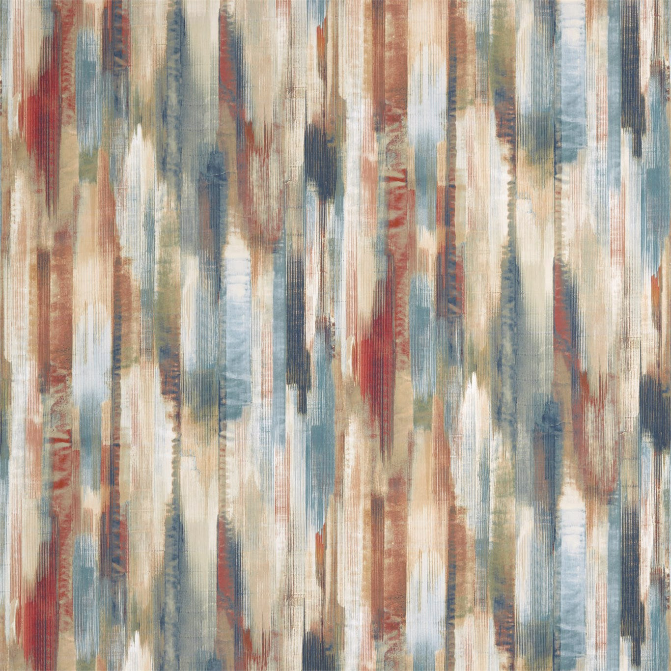 Estrato Rust/Ruby/Nordic Blue Fabric By Harlequin