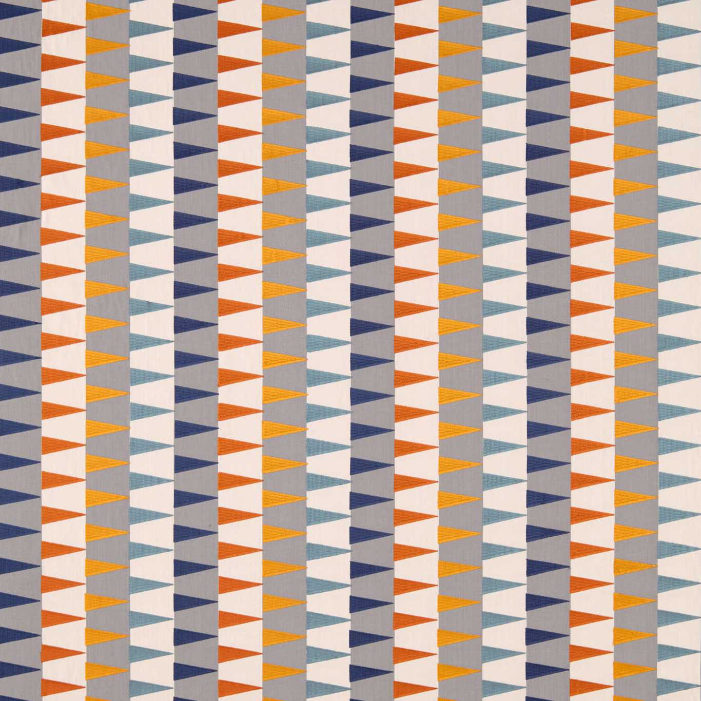 Azul Rust/Navy/Nordic Fabric By Harlequin