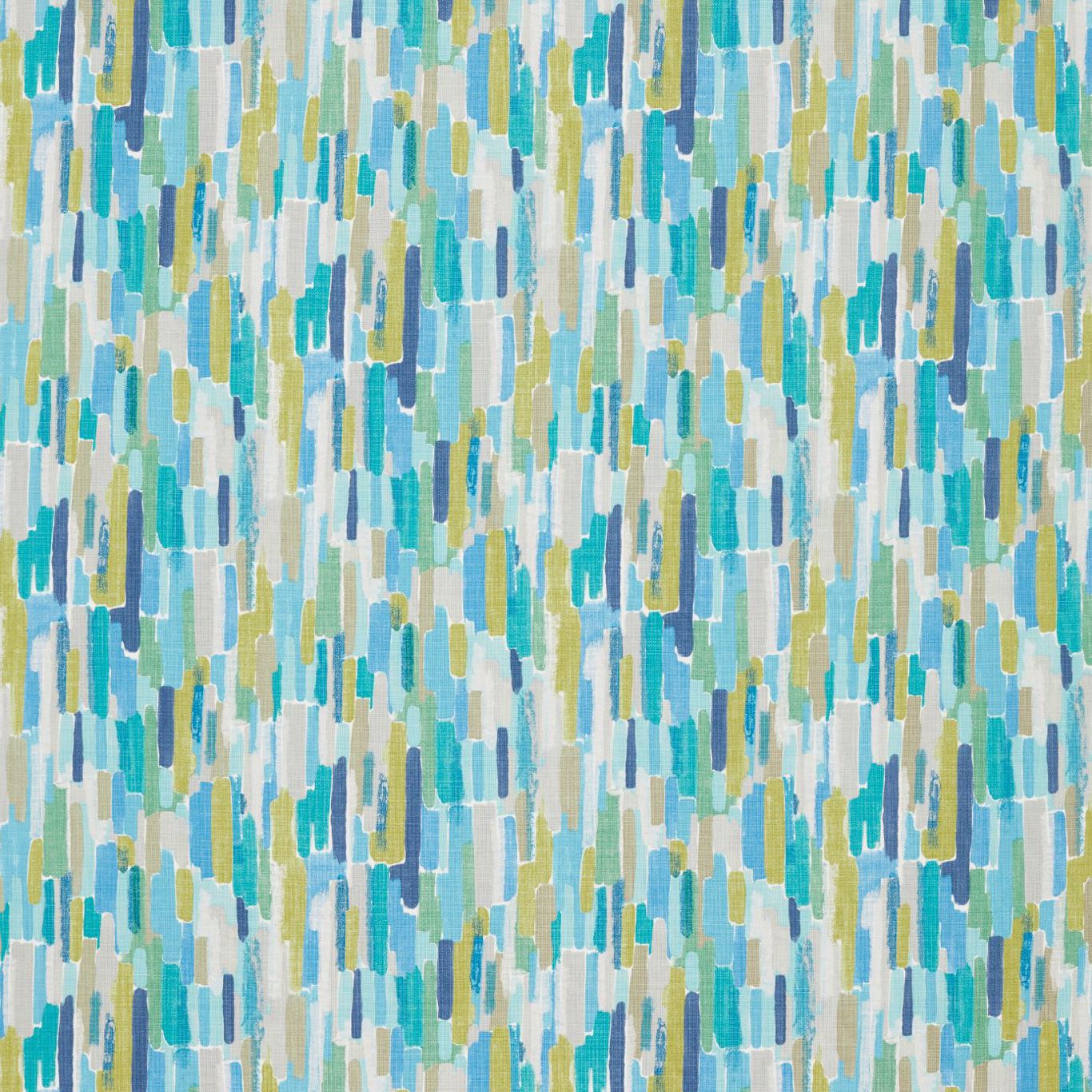 Trattino Turquoise/Ocean/Marine Fabric By Harlequin