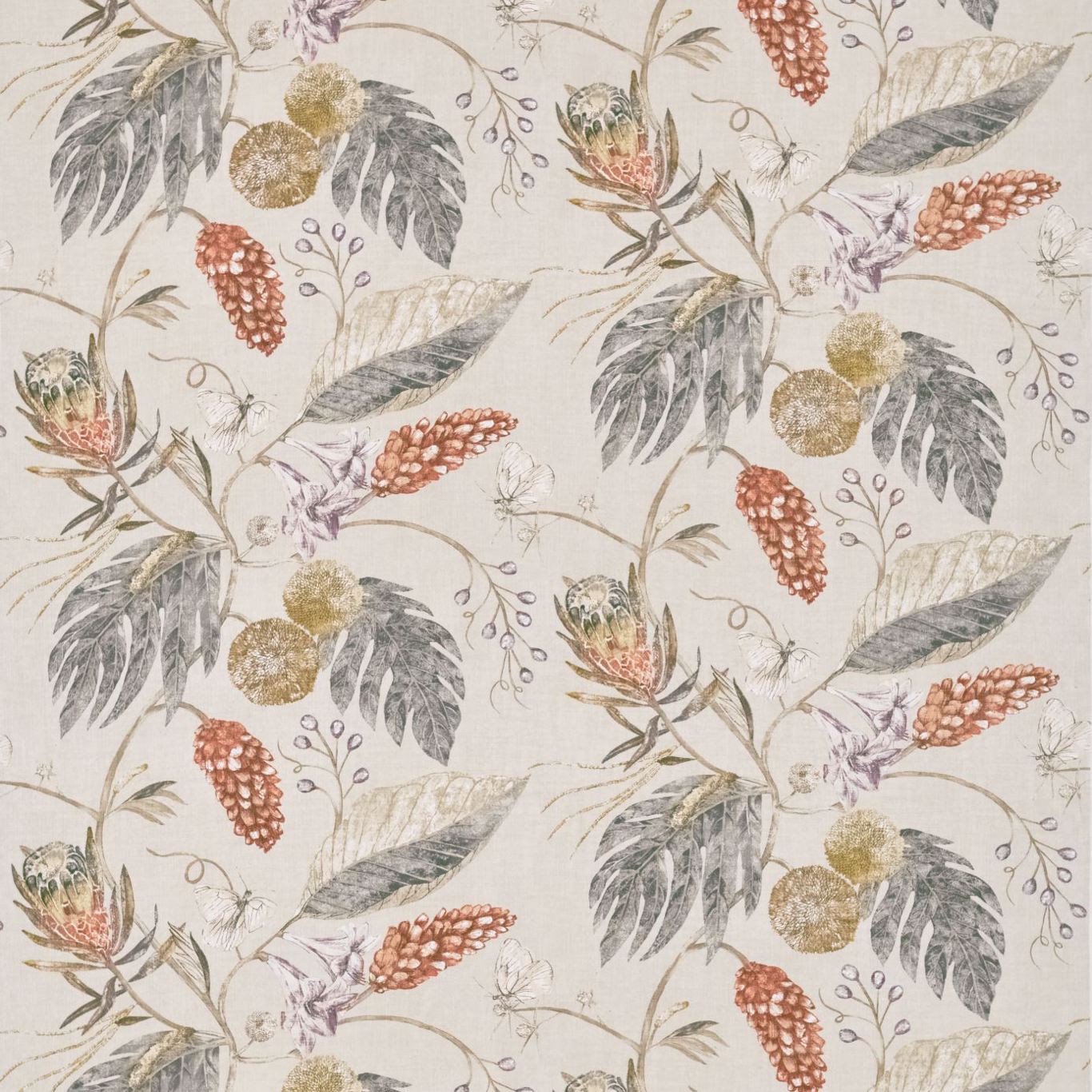 Amborella Willow/Russet Fabric By Harlequin