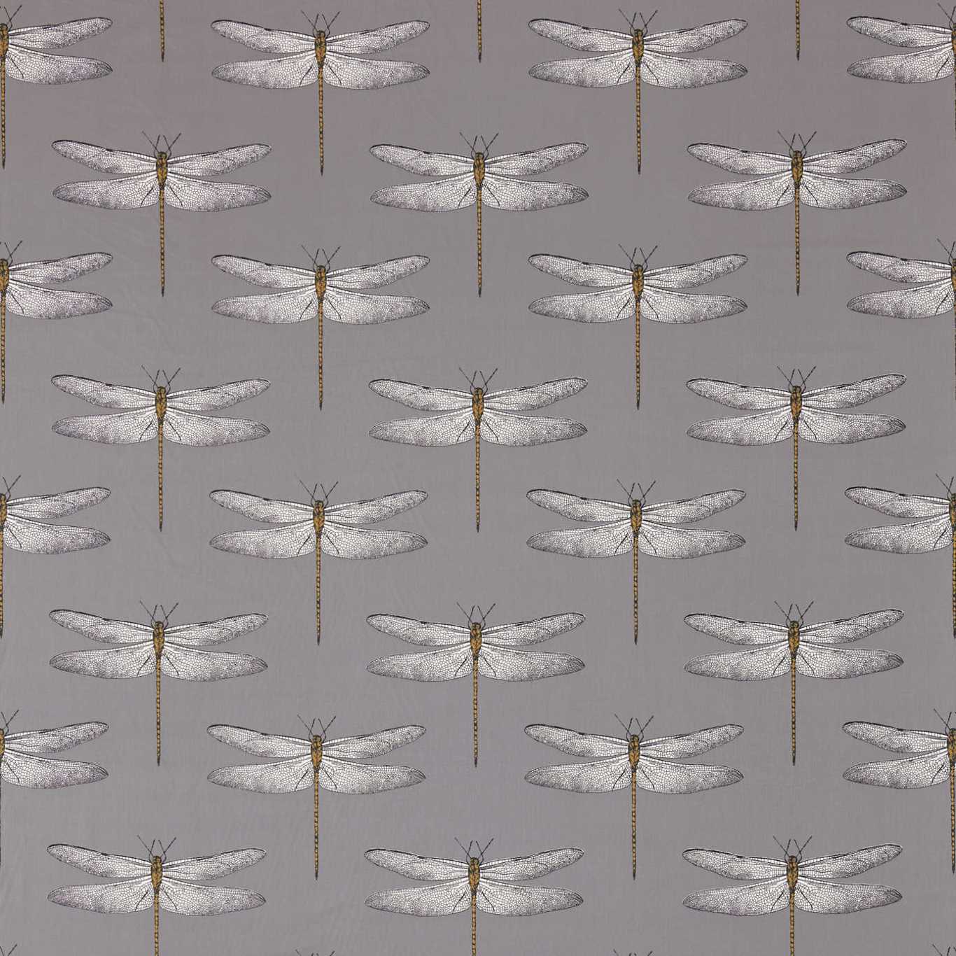 Demoiselle Graphite/Almond Fabric By Harlequin