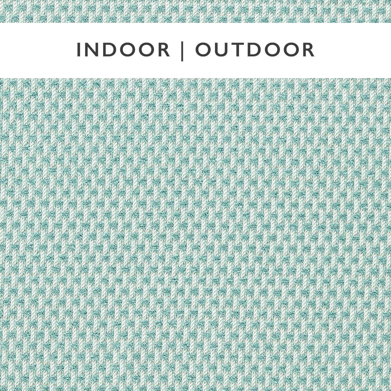 Hito Aqua/Chalk Fabric By Harlequin