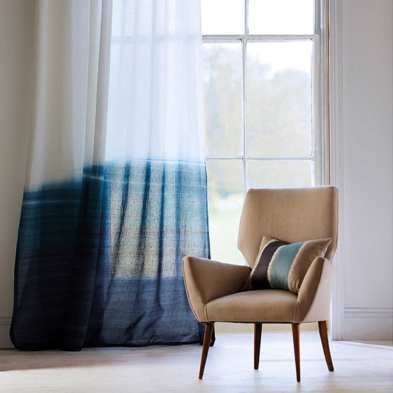 Tranquil Slate/Aqua Fabric By Harlequin